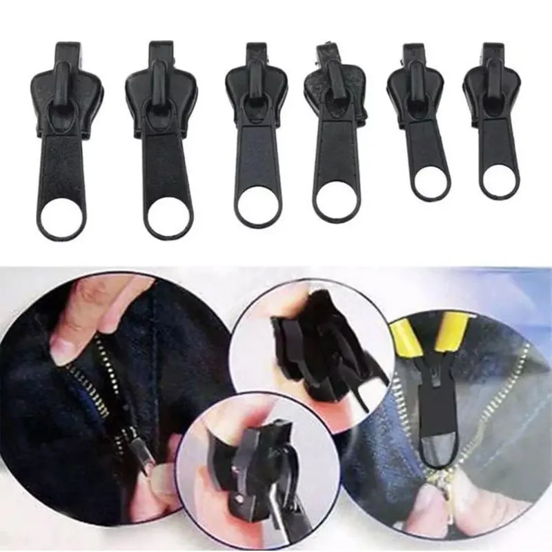 18pcs Universal Instant Zipper Repair Kit Replacement Zipper Sliding Teeth Rescue Zipper For 3 Different Size
