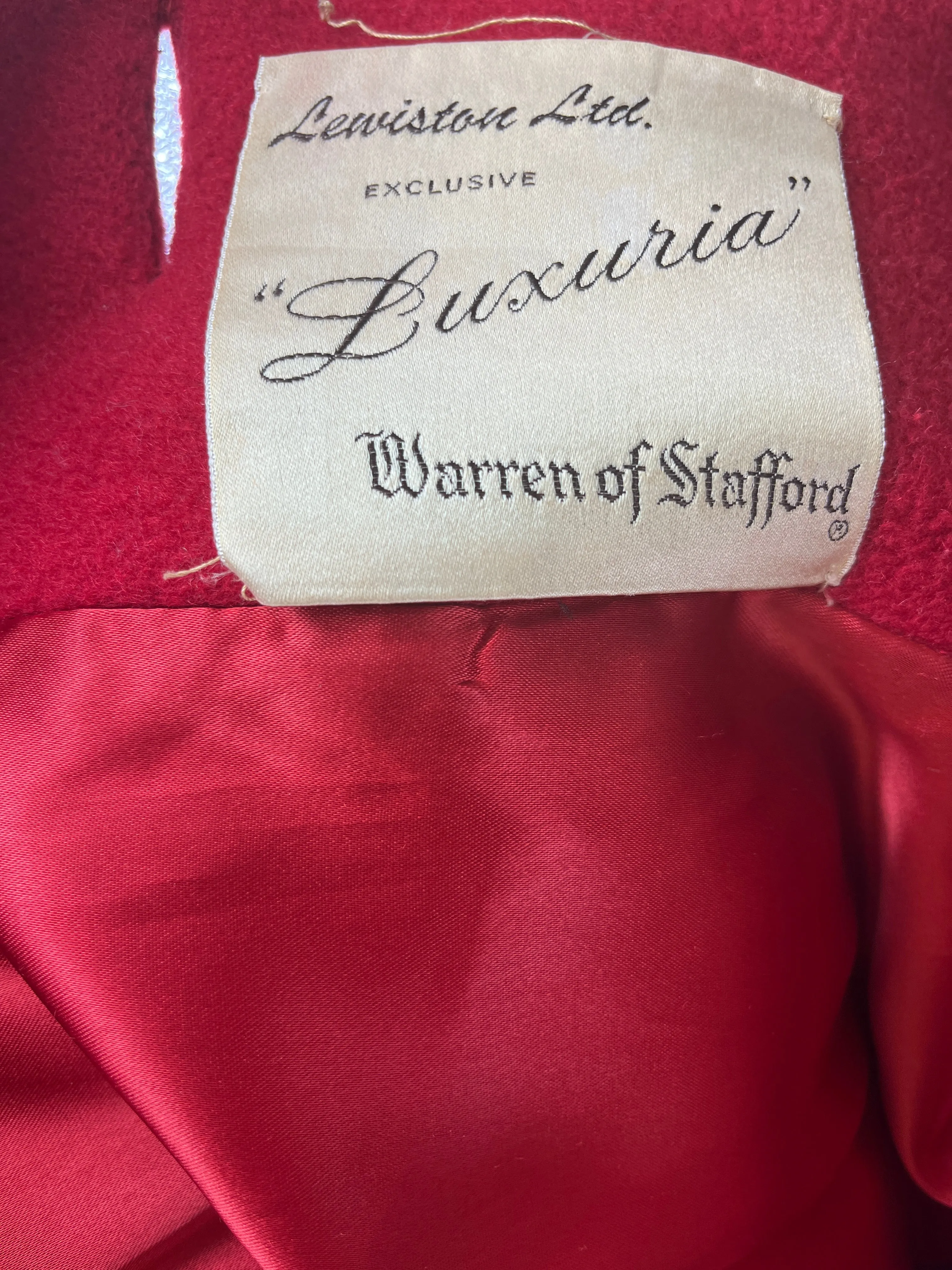 1950s Red Coat