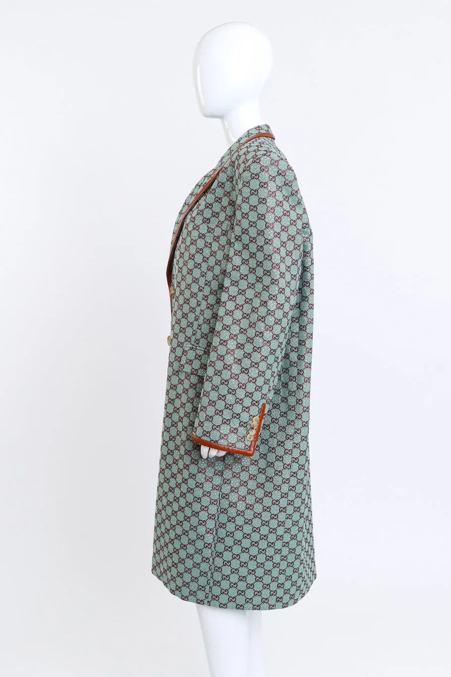 2021 F/W Rhinestone Oversized Trench Coat