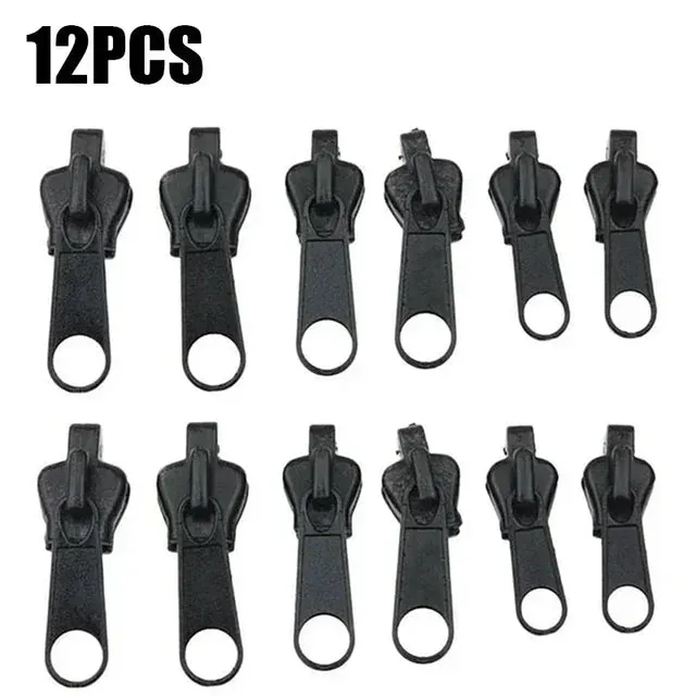 6PCS Universal Instant Fix Zipper Repair Kit Replacement Zip Slider Teeth Rescue New Design Zippers For Sewing Clothes