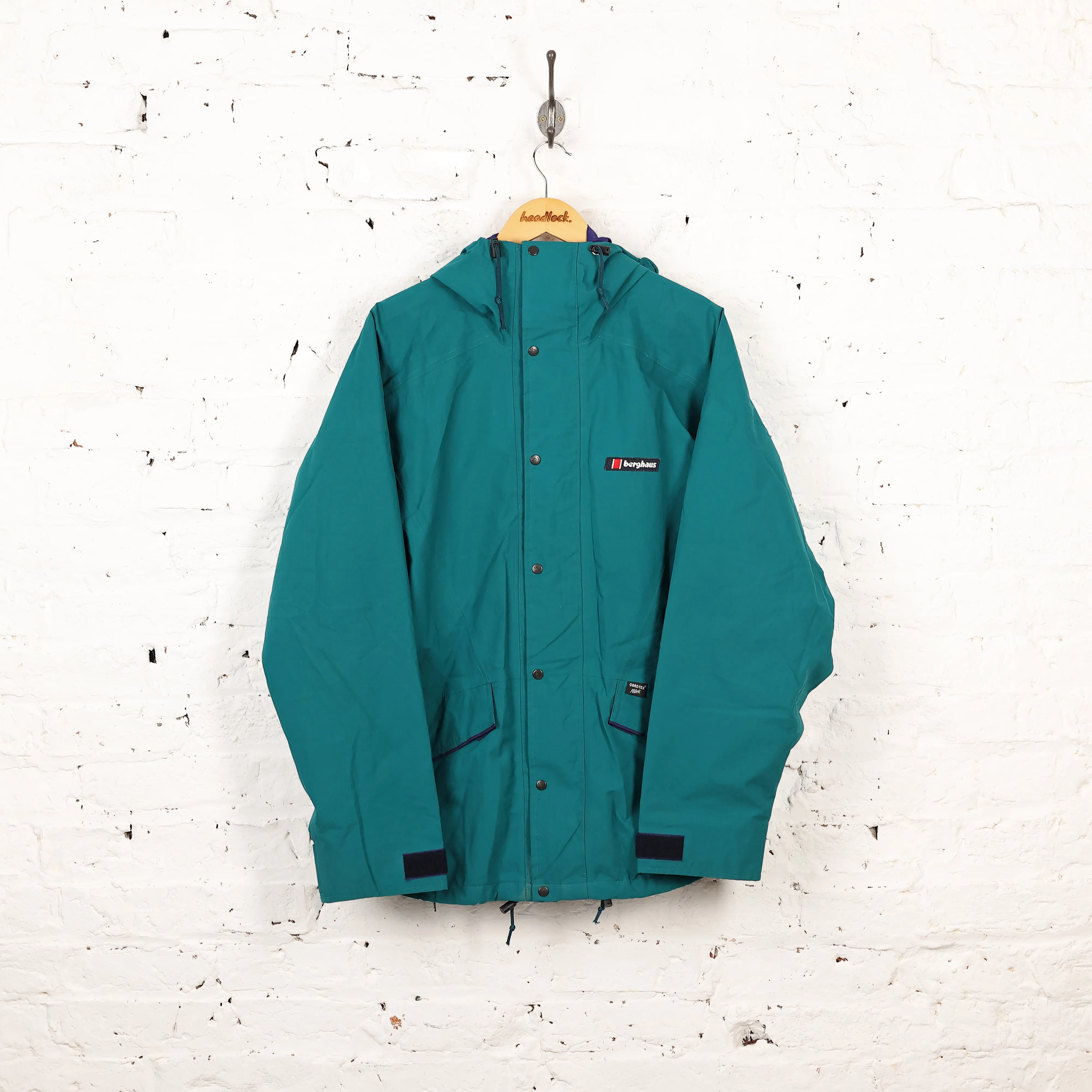 90s Berghaus Miage I.A Gore Tex Rain Jacket - Green - L