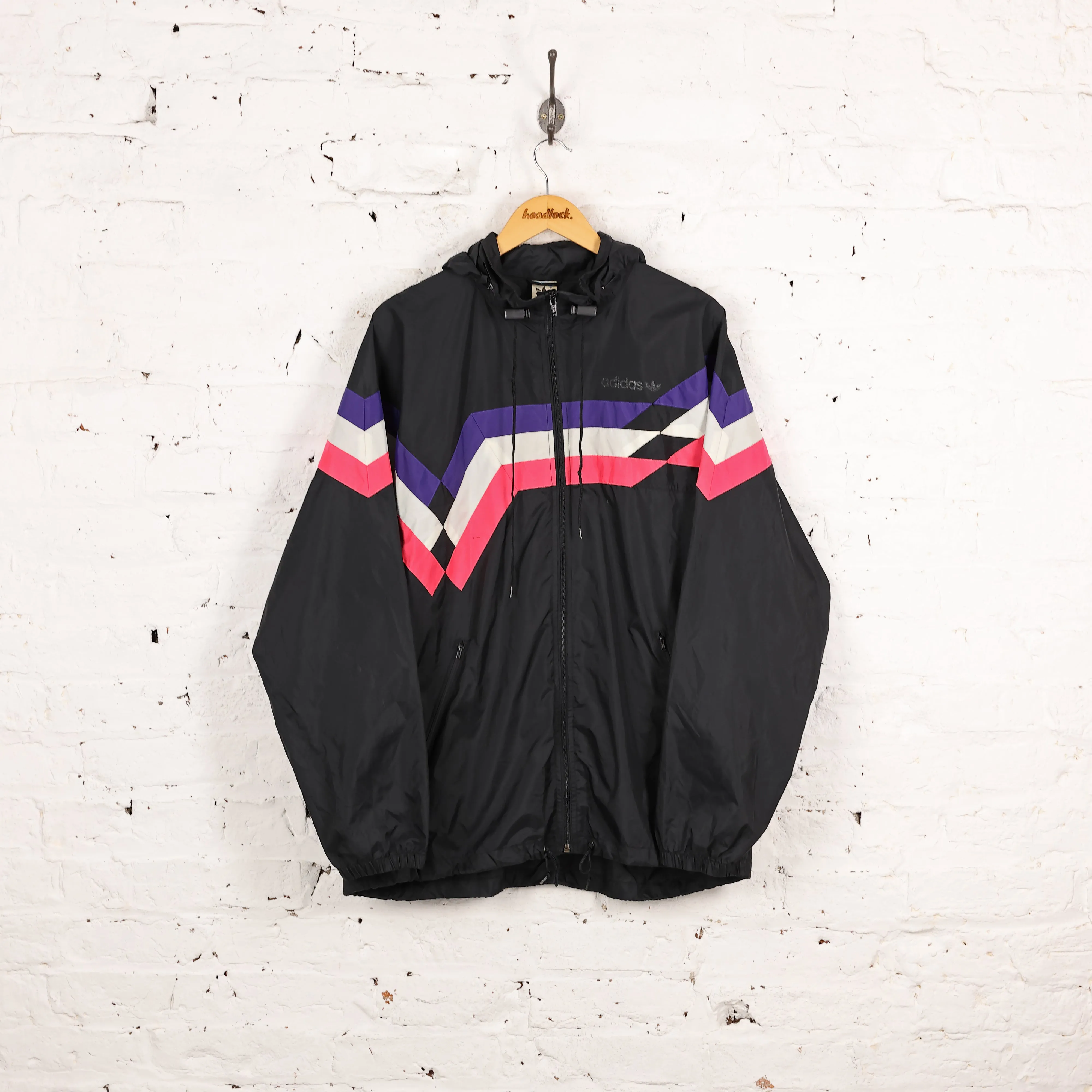 Adidas 90s Pac a Mac Cagoule Rain Jacket - Black - M