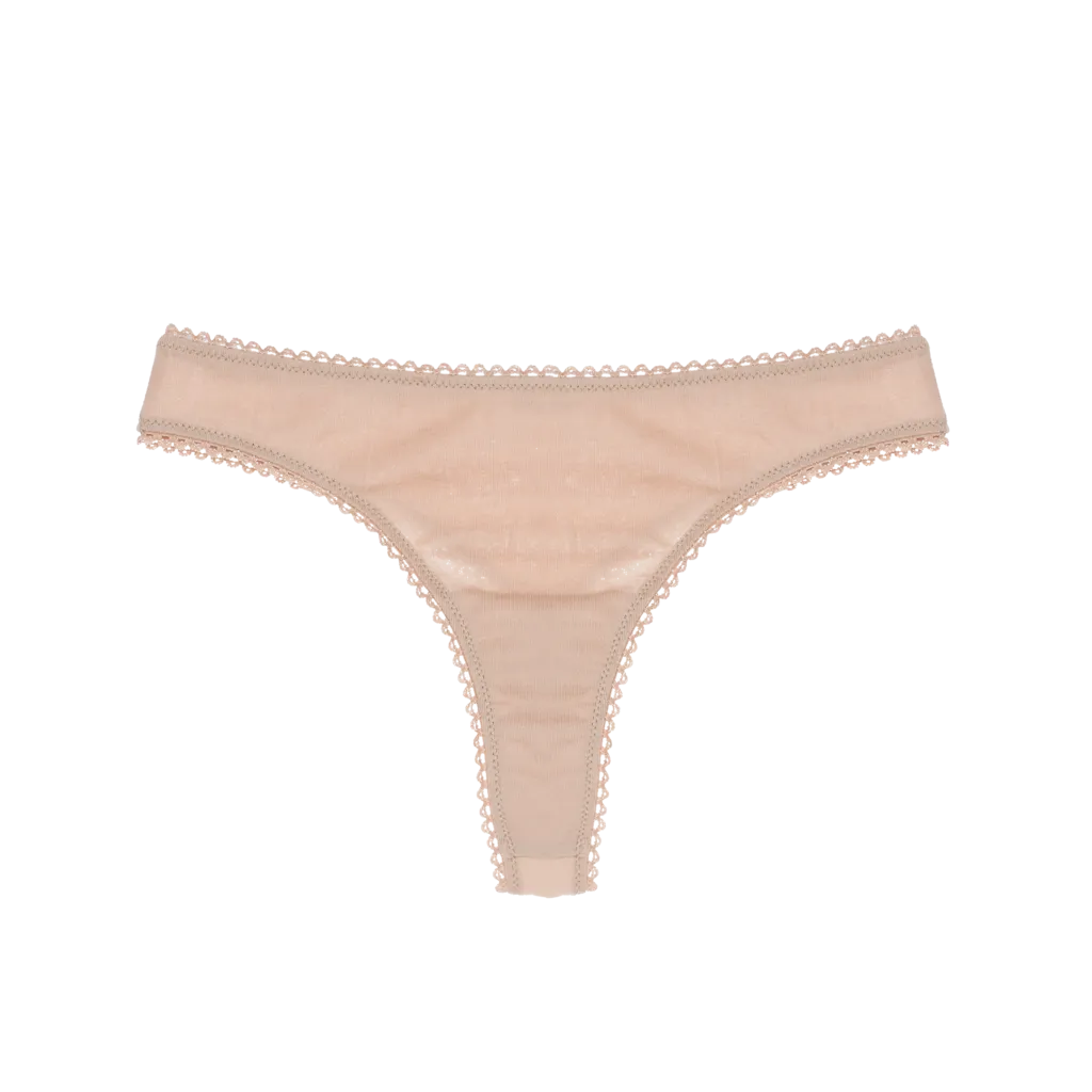 Araks: Stella Cotton Thong - Beige