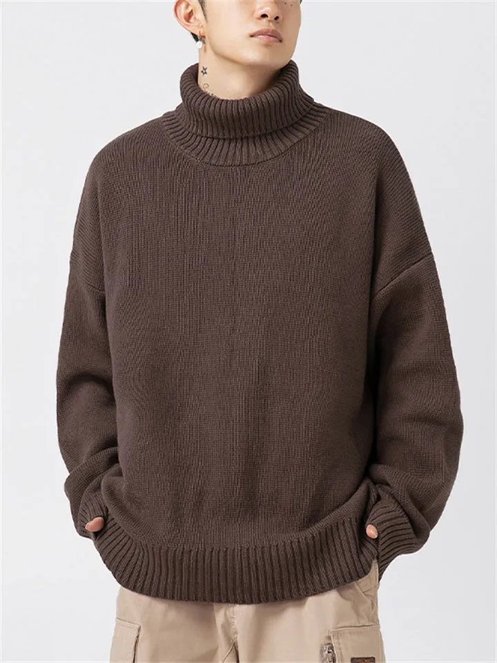 Autumn Thermal Turtleneck Knitted Sweaters for Couple