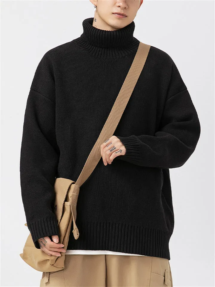 Autumn Thermal Turtleneck Knitted Sweaters for Couple