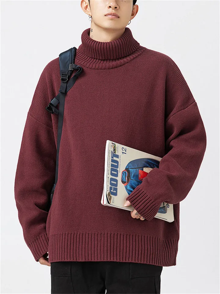 Autumn Thermal Turtleneck Knitted Sweaters for Couple