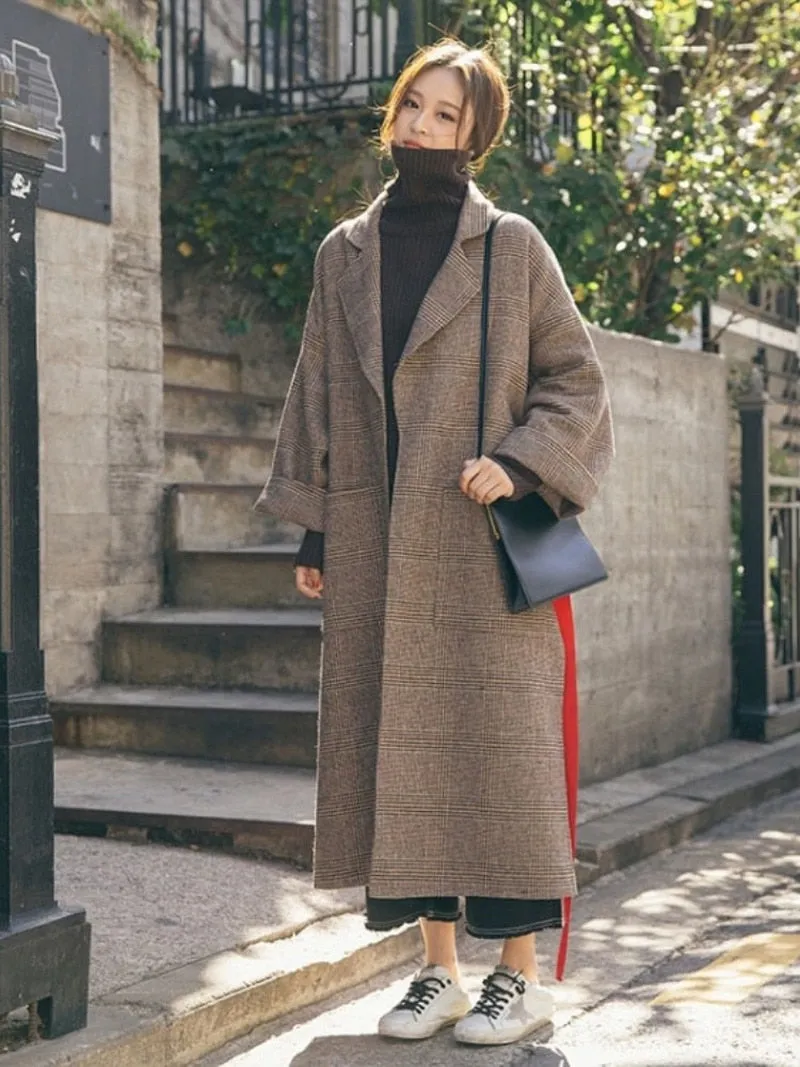 Autumn Winter Coat Vintage Overcoats