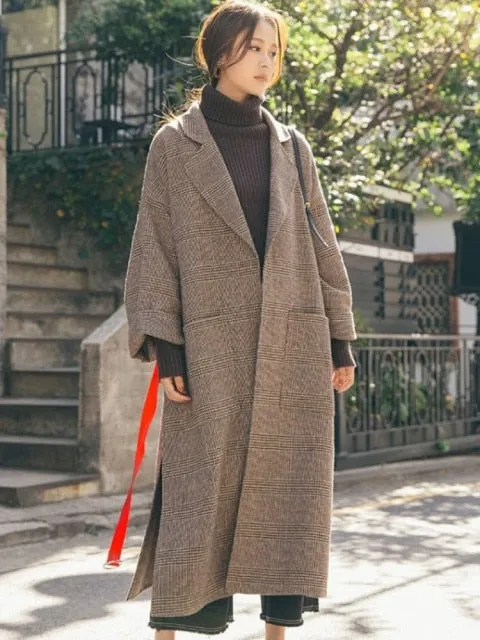 Autumn Winter Coat Vintage Overcoats