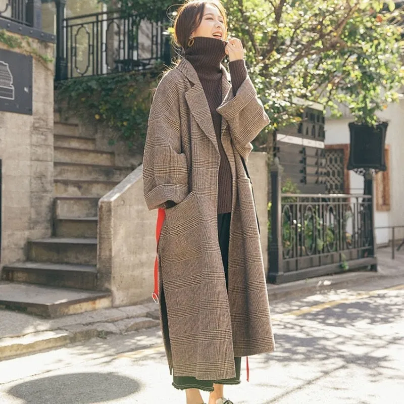 Autumn Winter Coat Vintage Overcoats