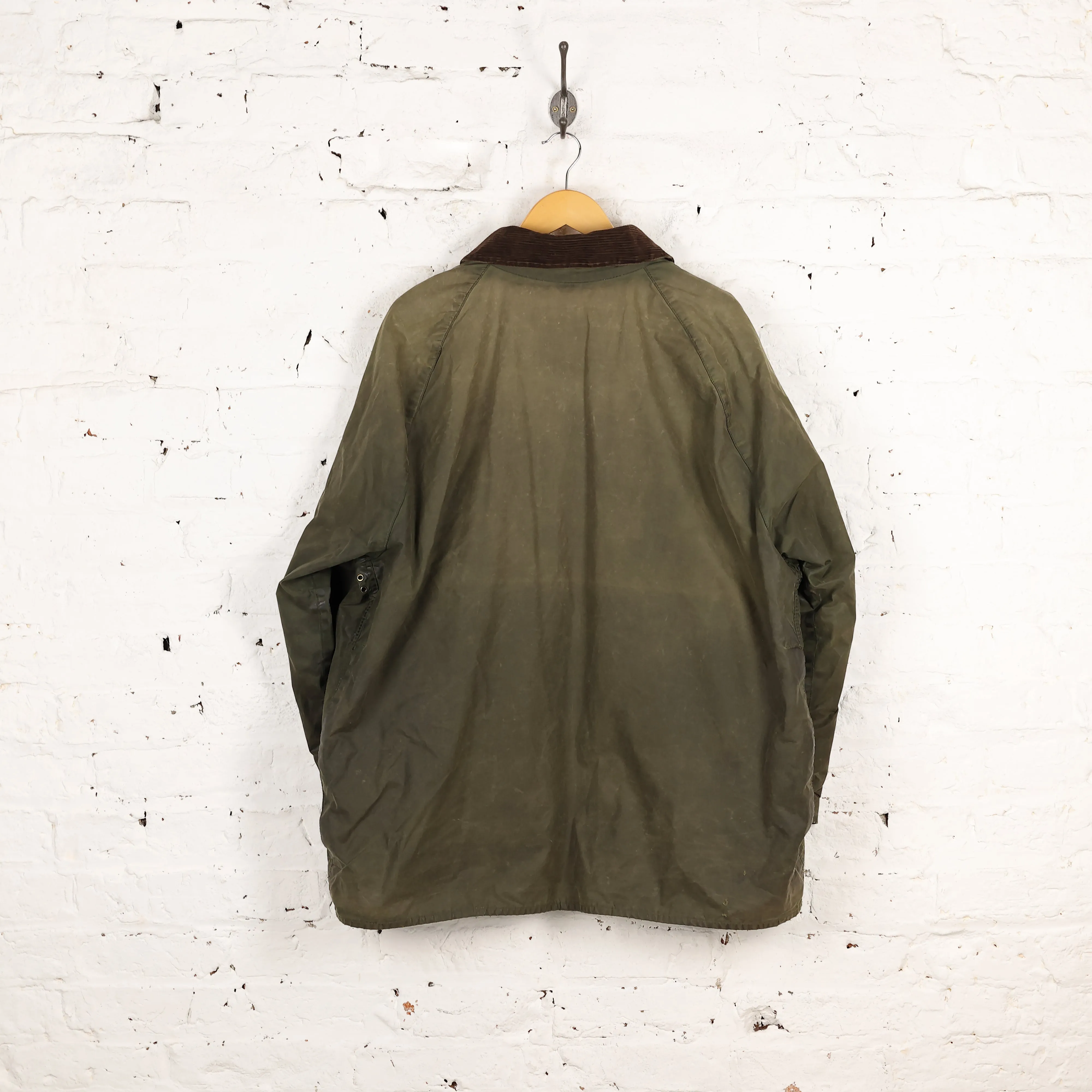Barbour Beaufort Wax Jacket Coat - Green - XXL