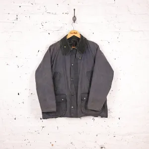 Barbour Bedale Wax Jacket - Blue - S