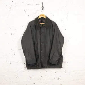 Barbour Bedale Wax Jacket Coat - Blue - XL