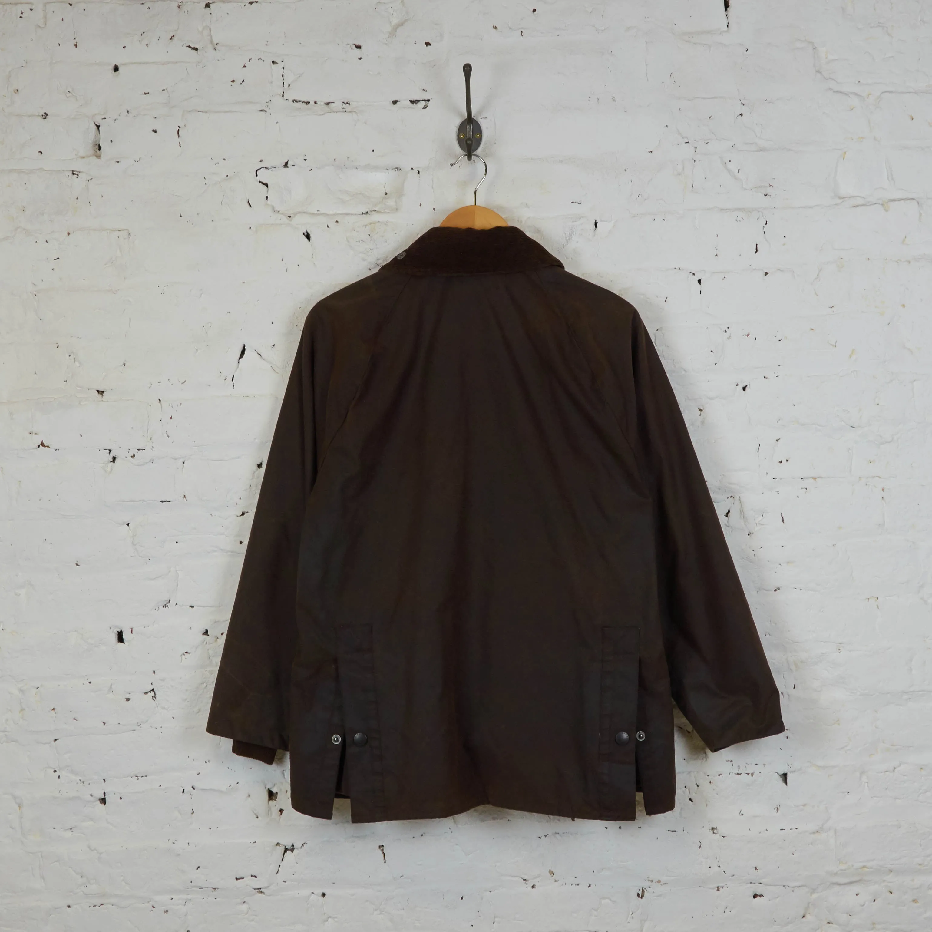 Barbour Bedale Wax Jacket Coat - Brown - S