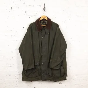 Barbour Border Wax Jacket Coat - Green - XXL
