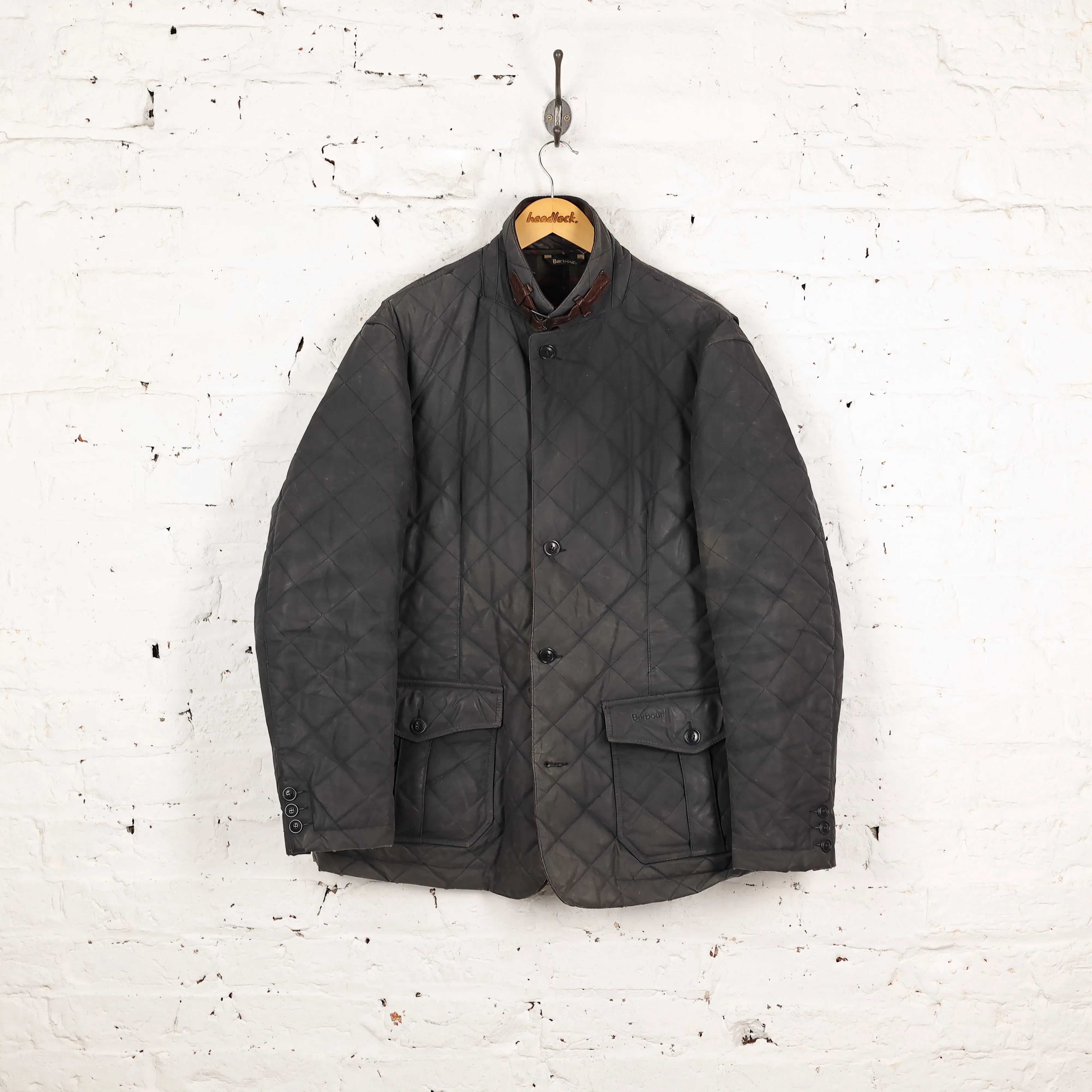 Barbour Quilt Wax Jacket - Blue - XL