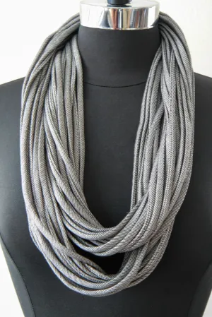 'Between the Lines' Gray Scarf