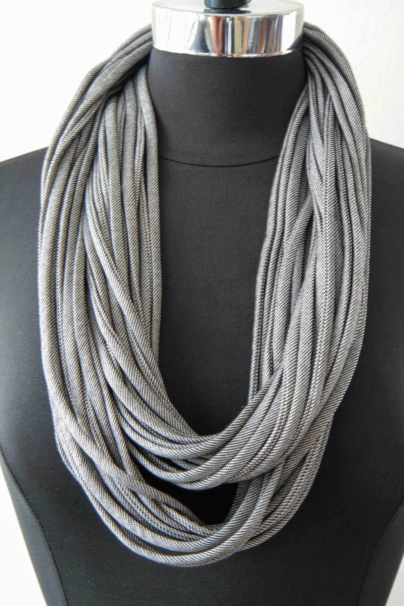 'Between the Lines' Gray Scarf