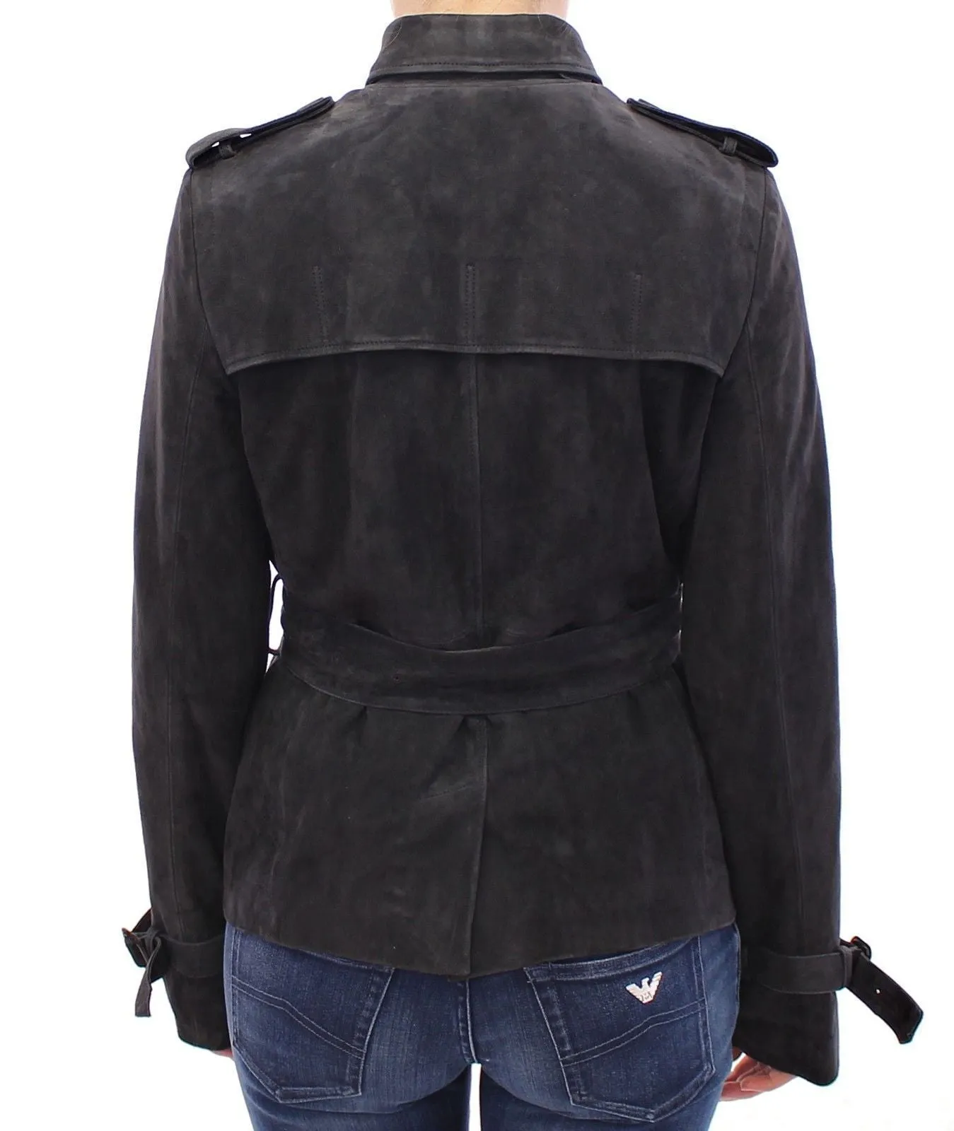 Blue Suede Leather Jacket