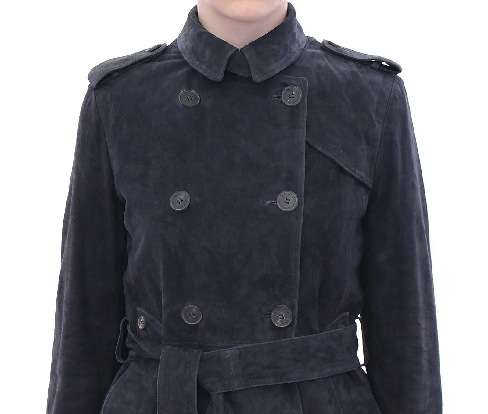 Blue Suede Leather Jacket
