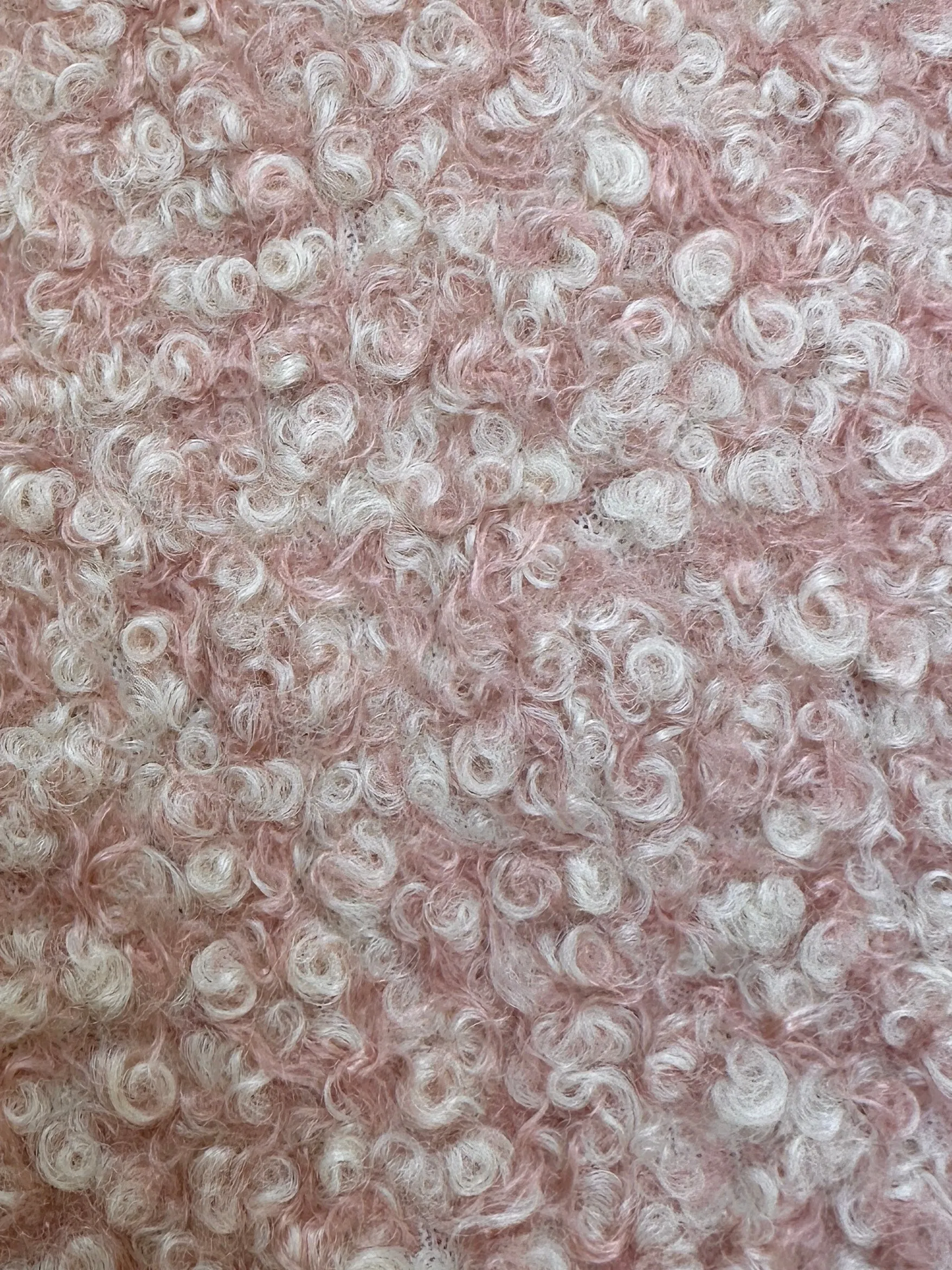 Blush Pink Premium Lamb Faux Wool