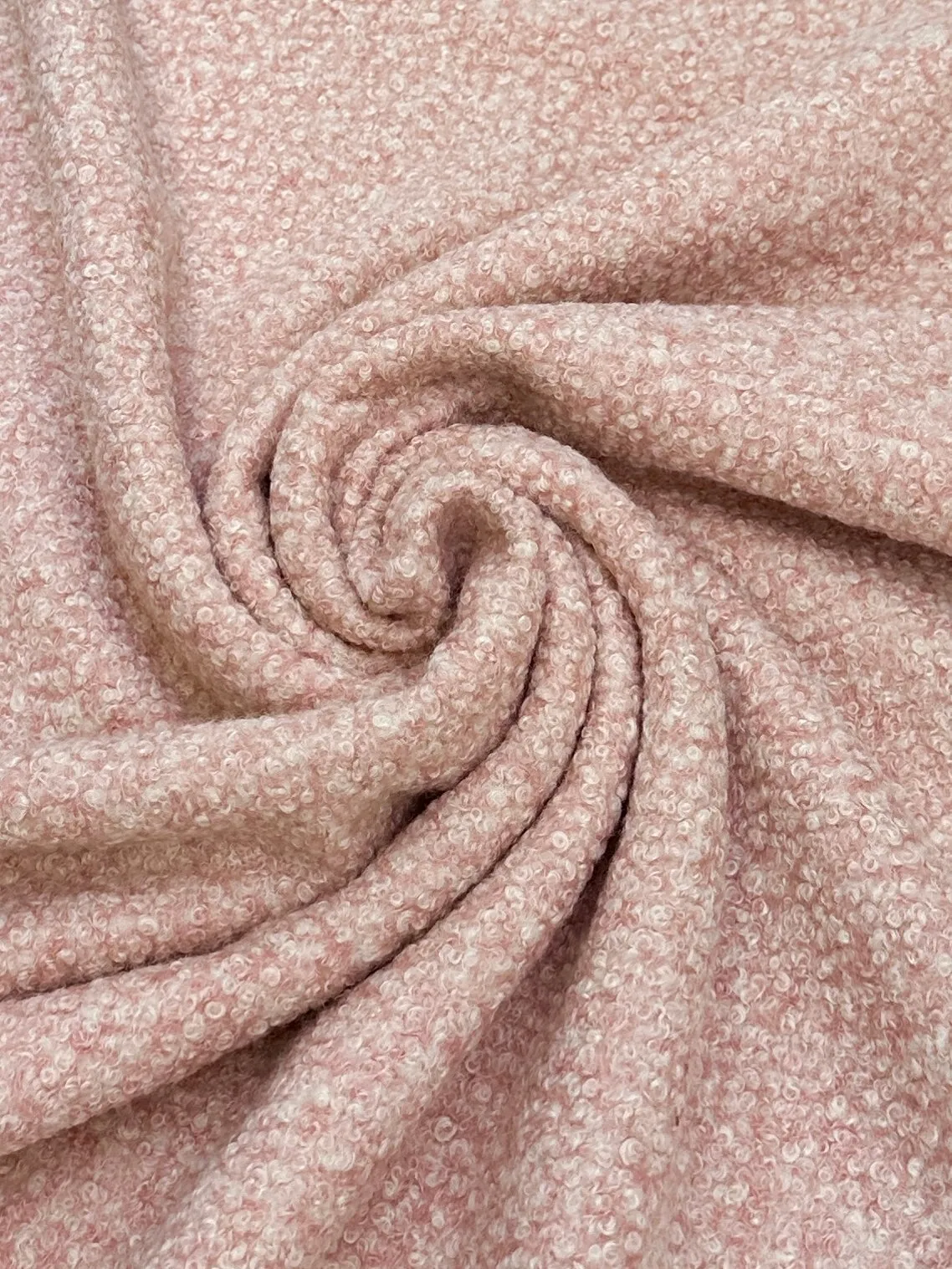 Blush Pink Premium Lamb Faux Wool