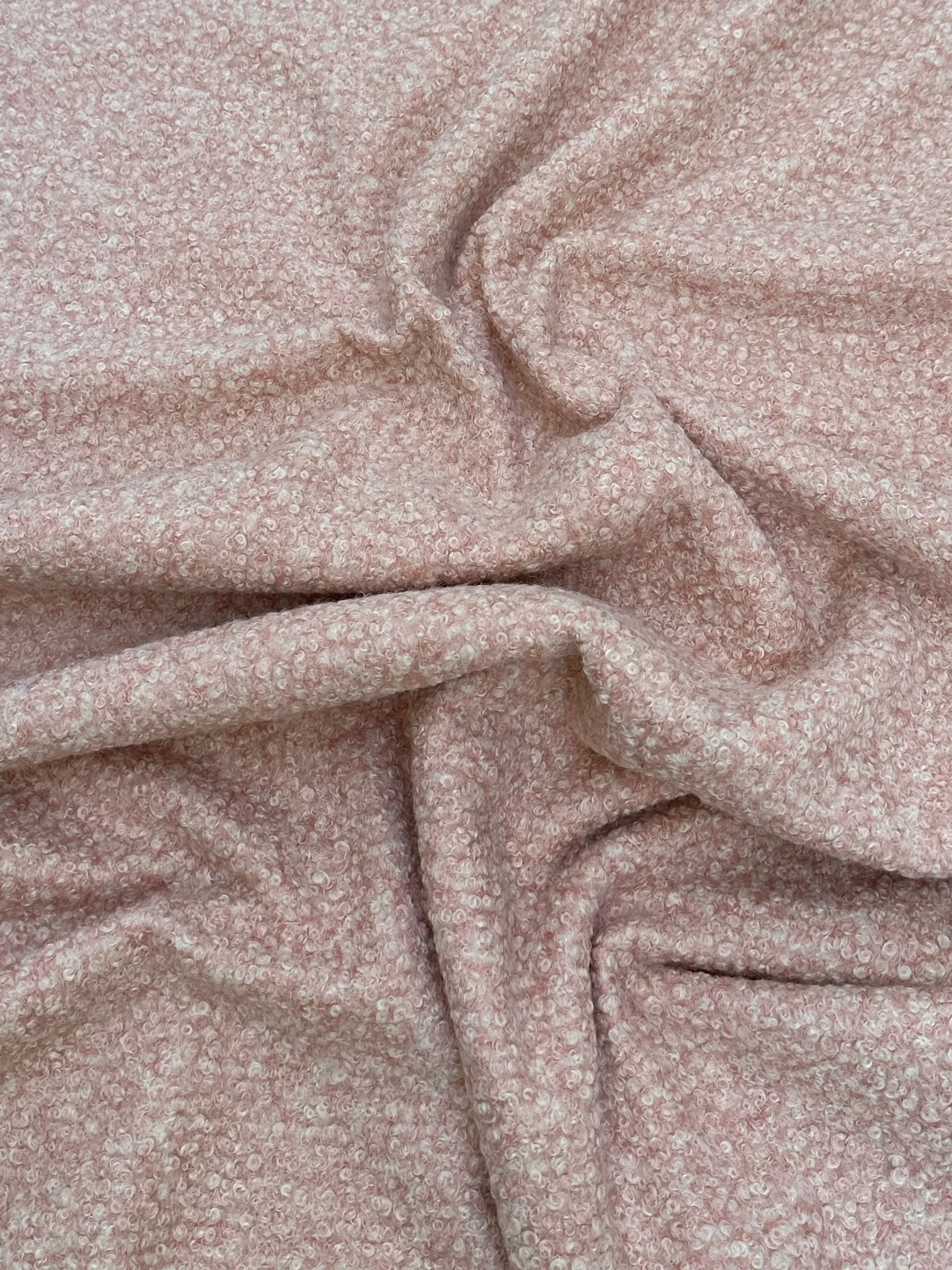 Blush Pink Premium Lamb Faux Wool