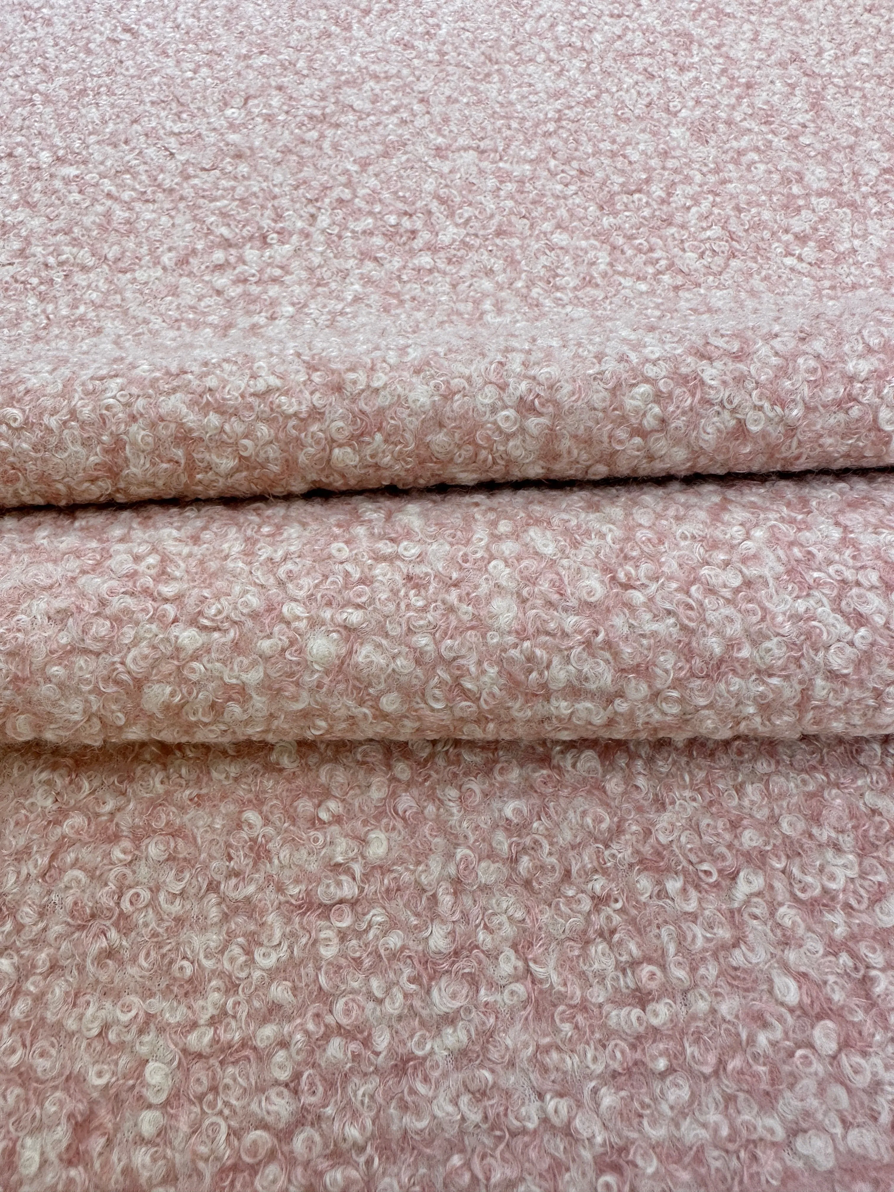 Blush Pink Premium Lamb Faux Wool
