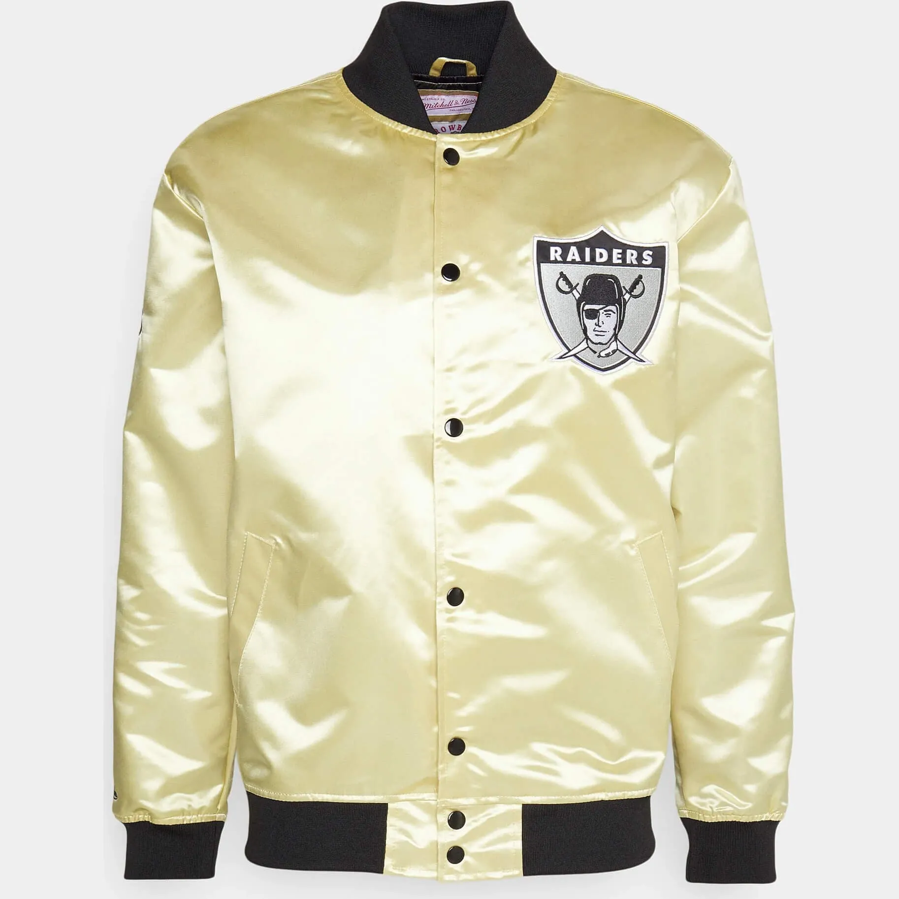 Bunda Mitchell & Ness NFL Fashion Lw Satin Jacket Oakland Raiders žltá