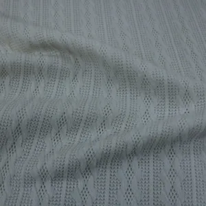 Cable Knit Fabric Ivory 150 cm