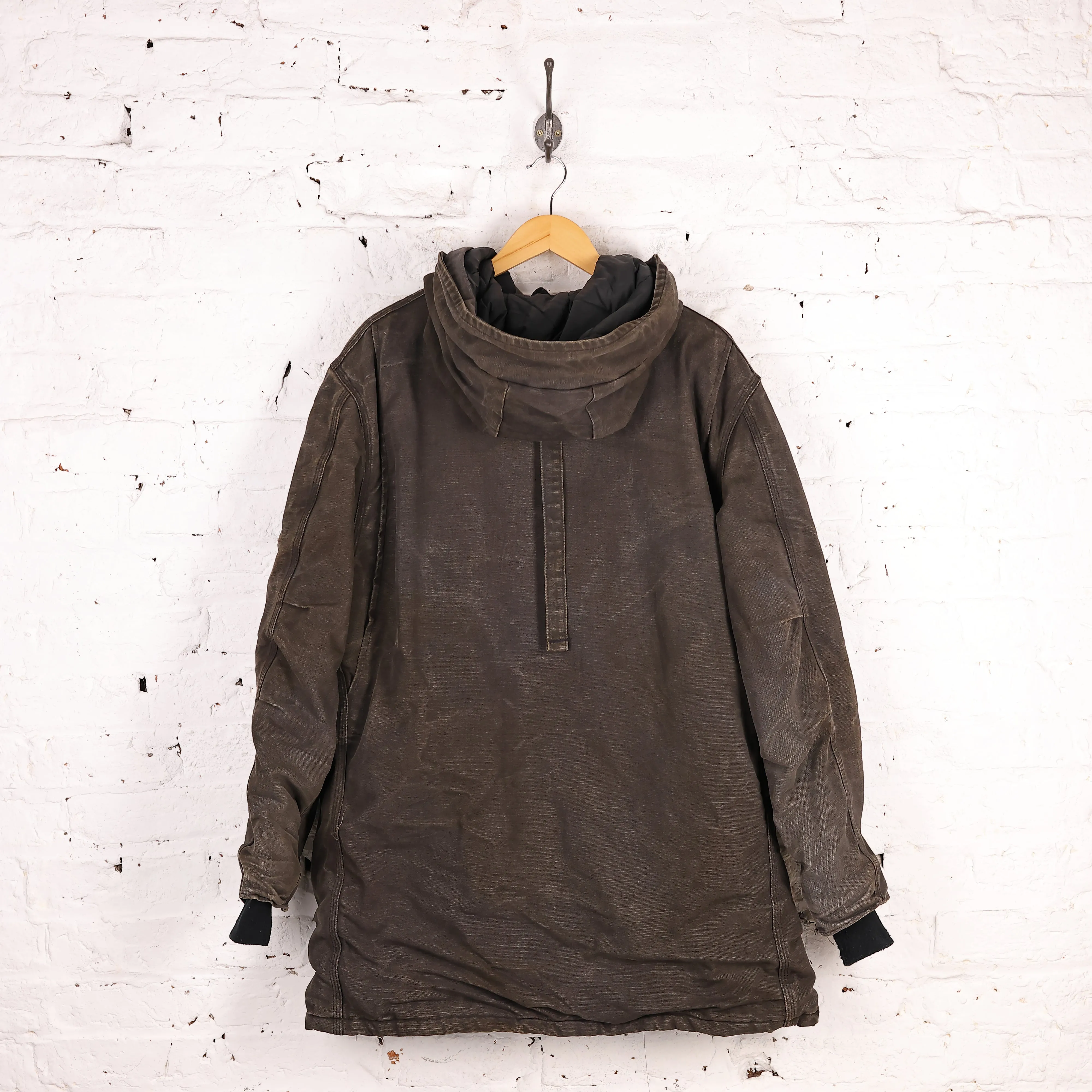 Carhartt Hooded Lined Work Jacket - Black - XL