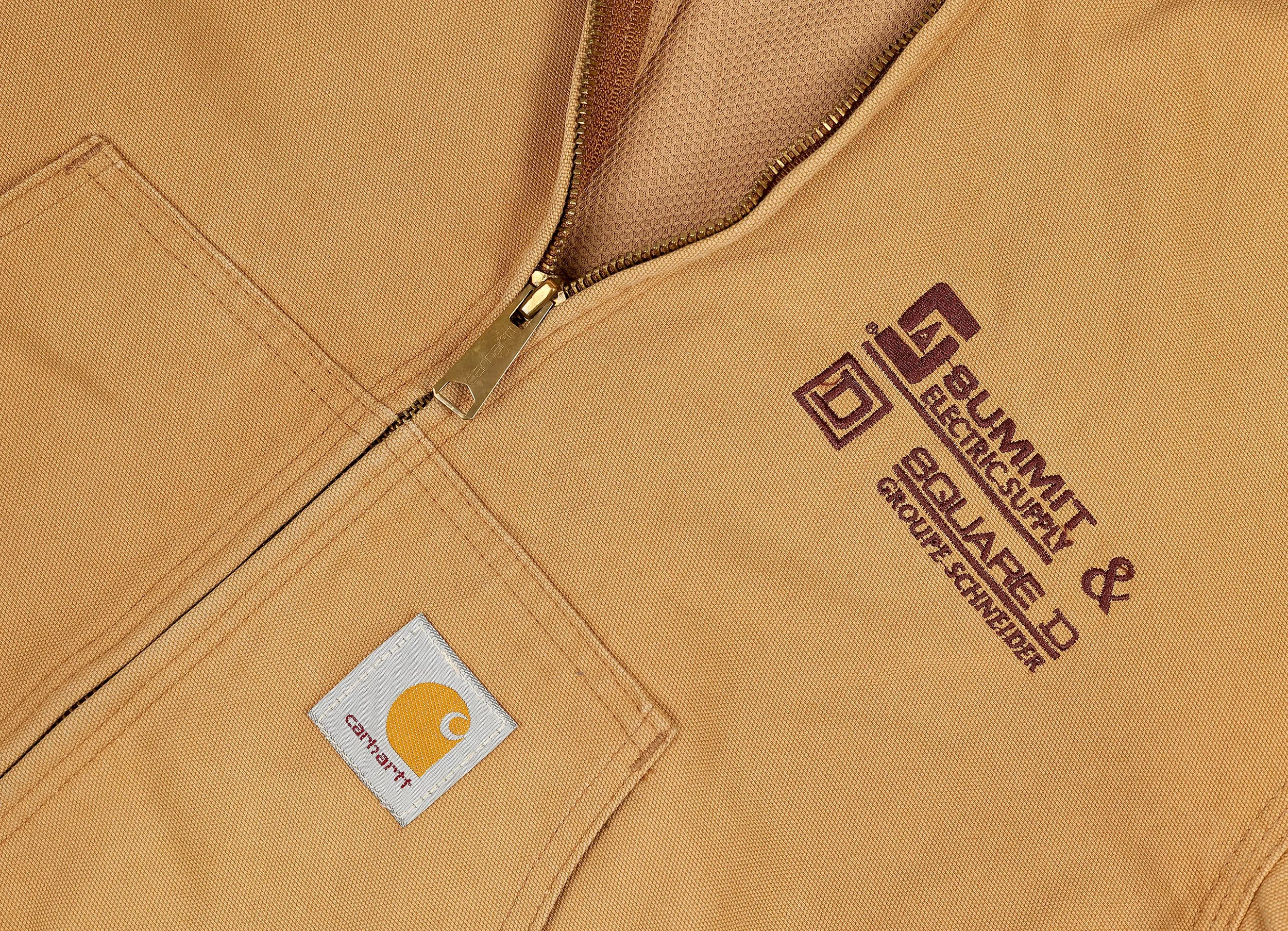 Carhartt Hooded Work Jacket - Beige - M
