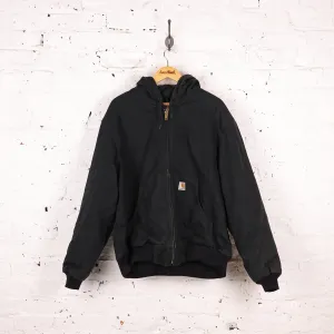 Carhartt Hooded Work Jacket - Black - L