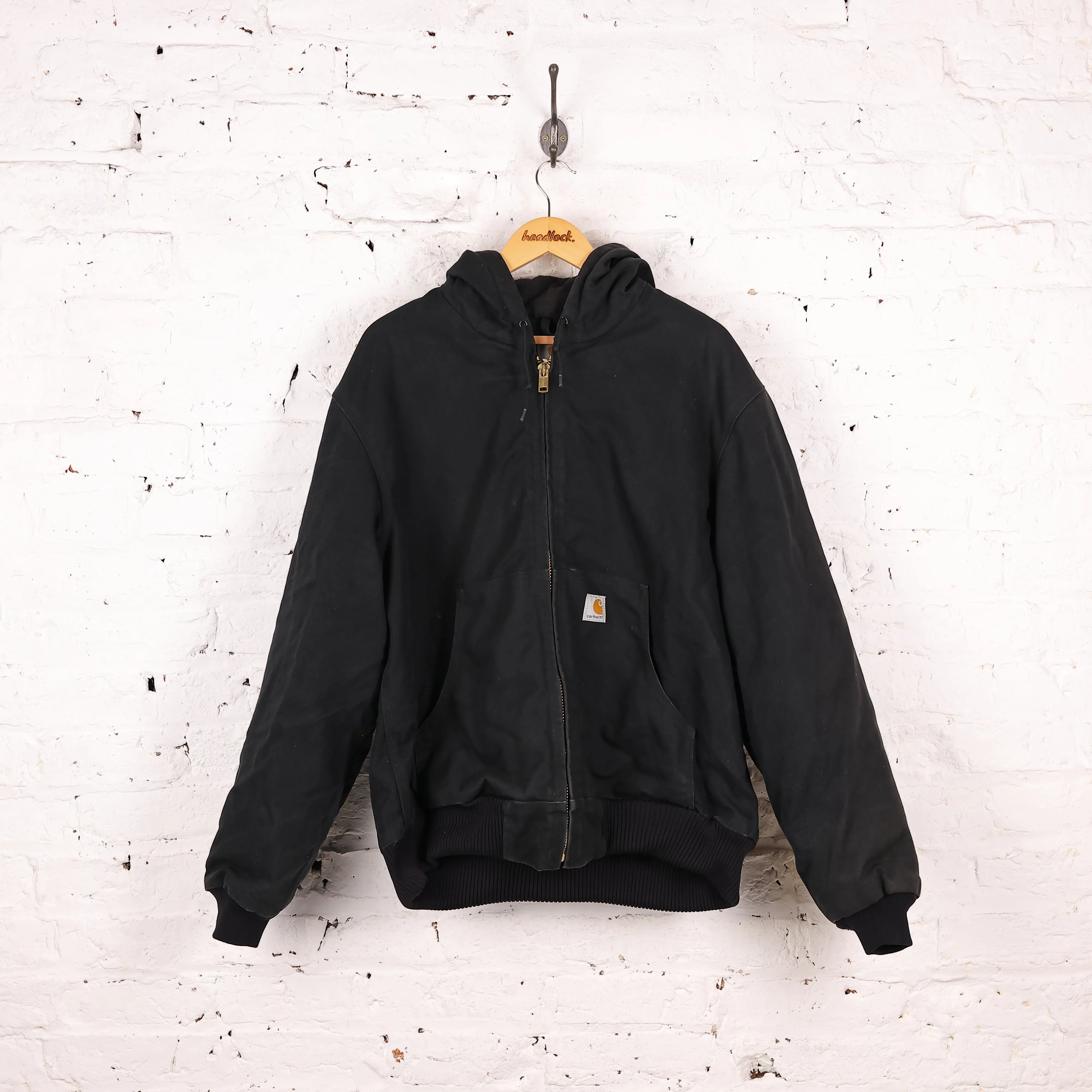 Carhartt Hooded Work Jacket - Black - L