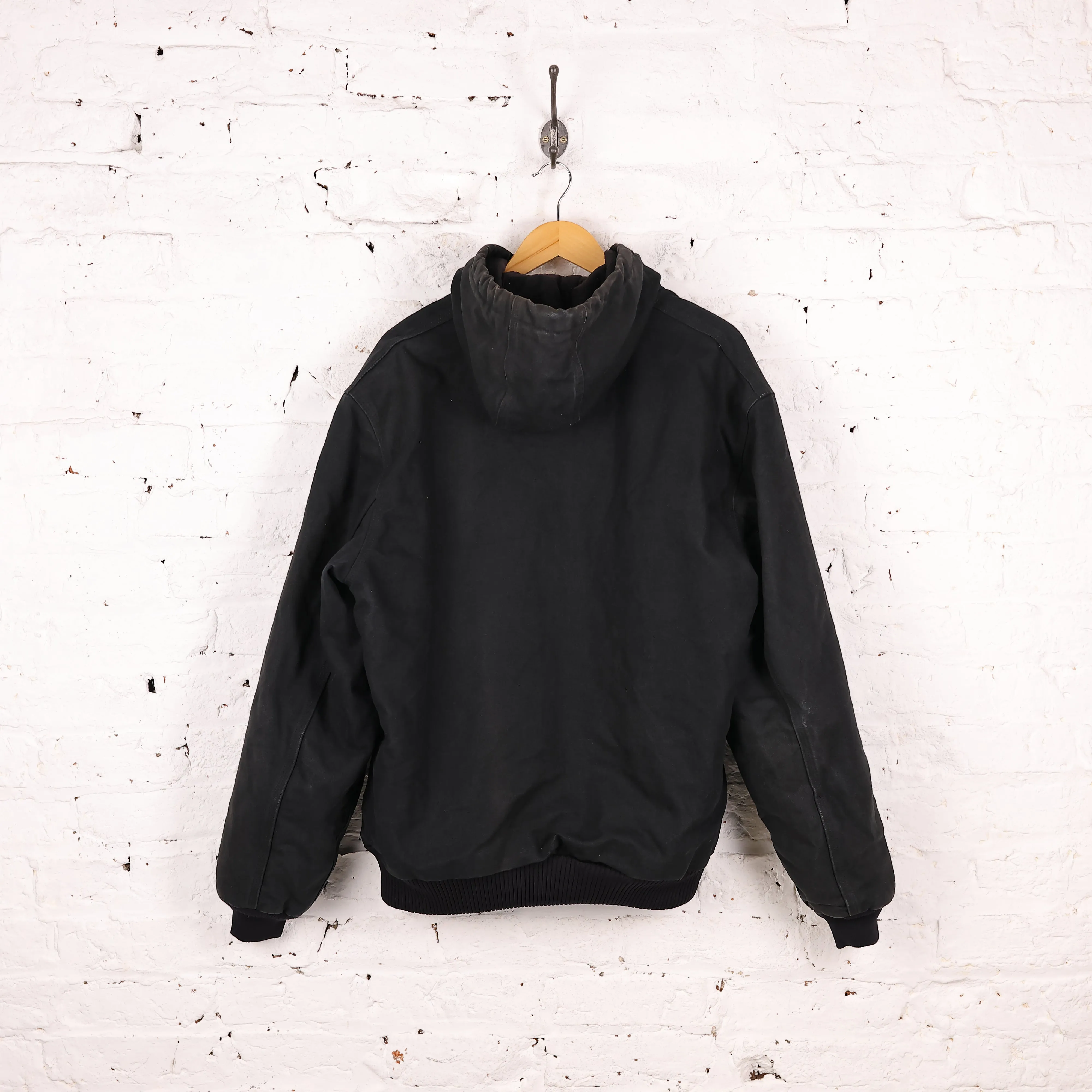 Carhartt Hooded Work Jacket - Black - L