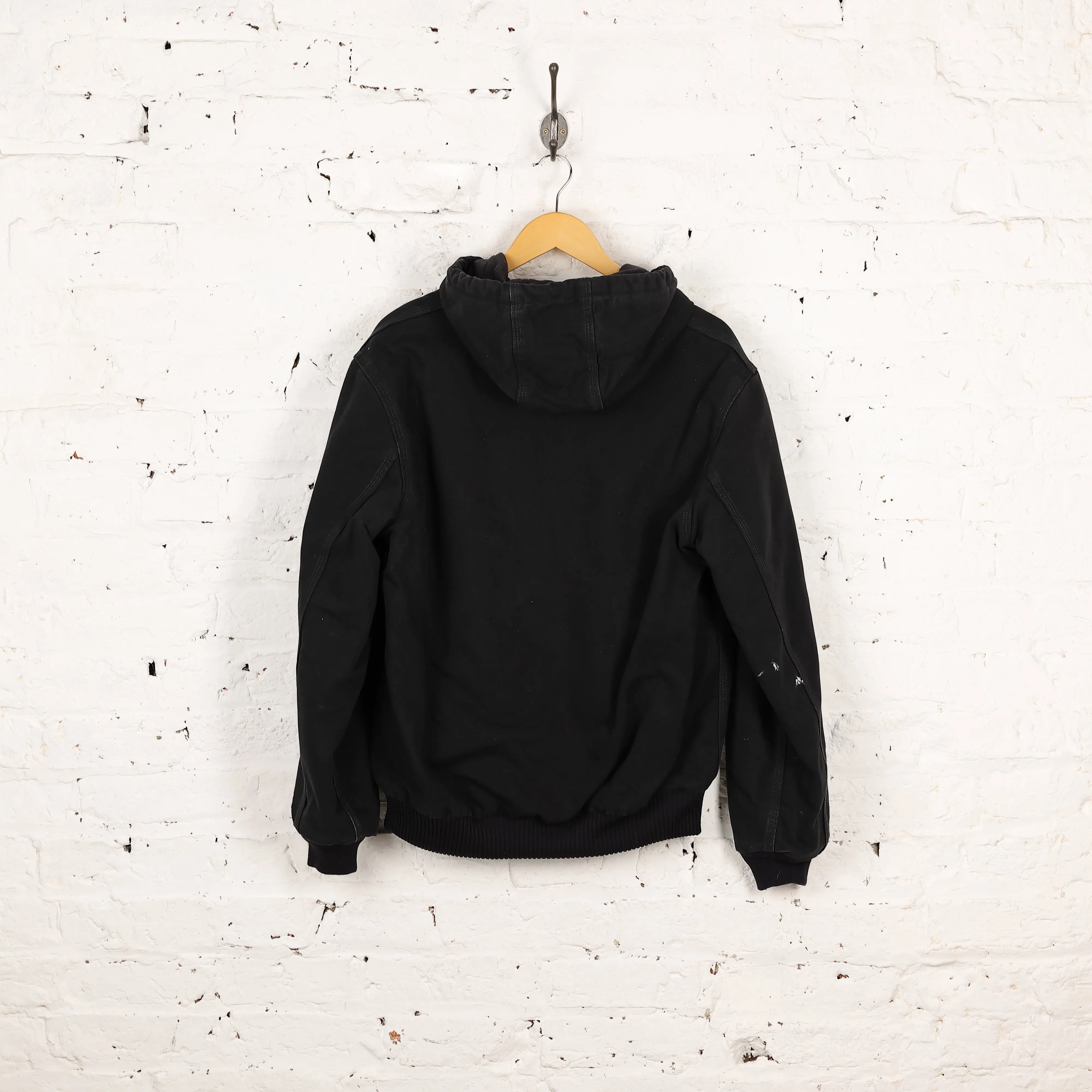 Carhartt Hooded Work Jacket - Black - M