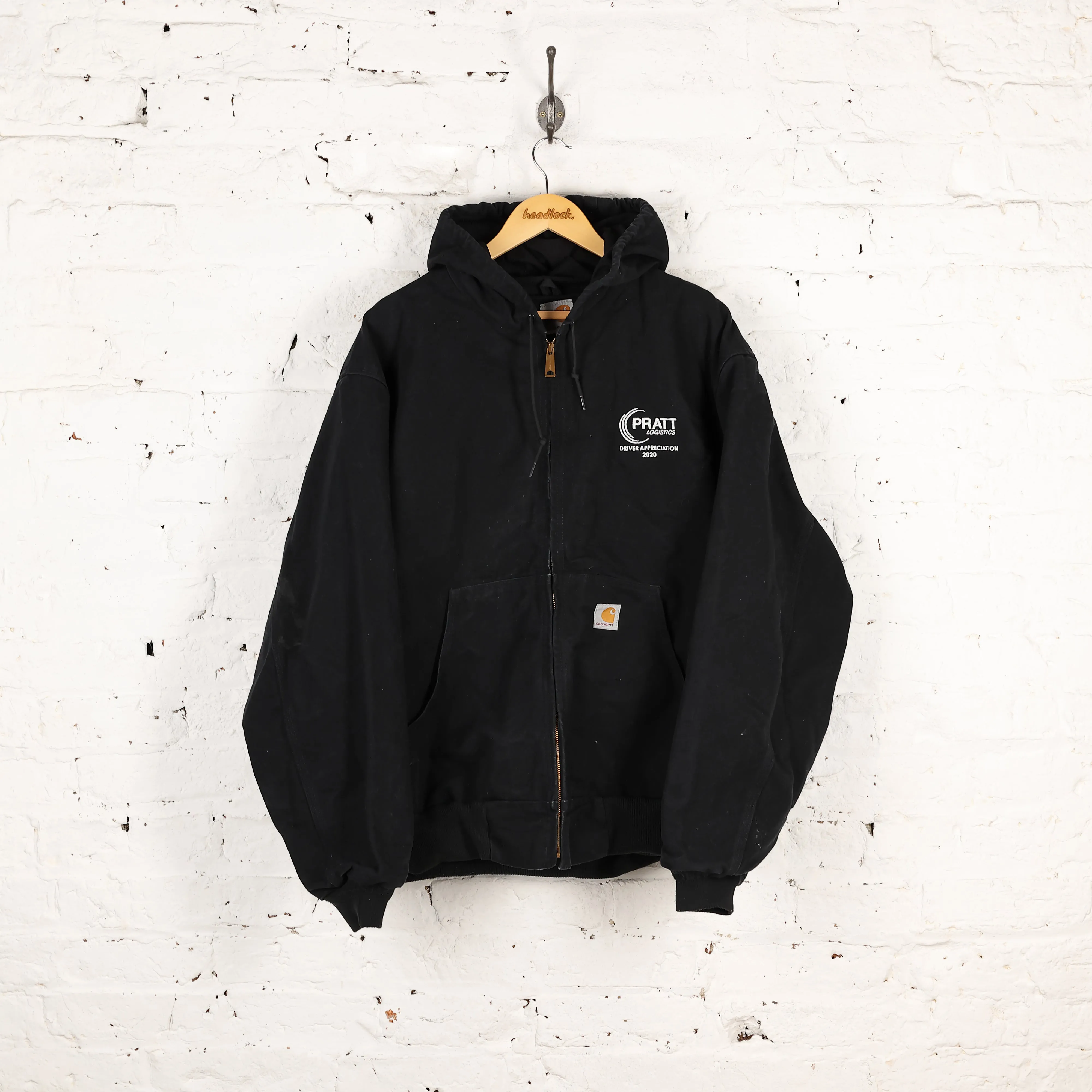 Carhartt Hooded Work Jacket - Black - XL