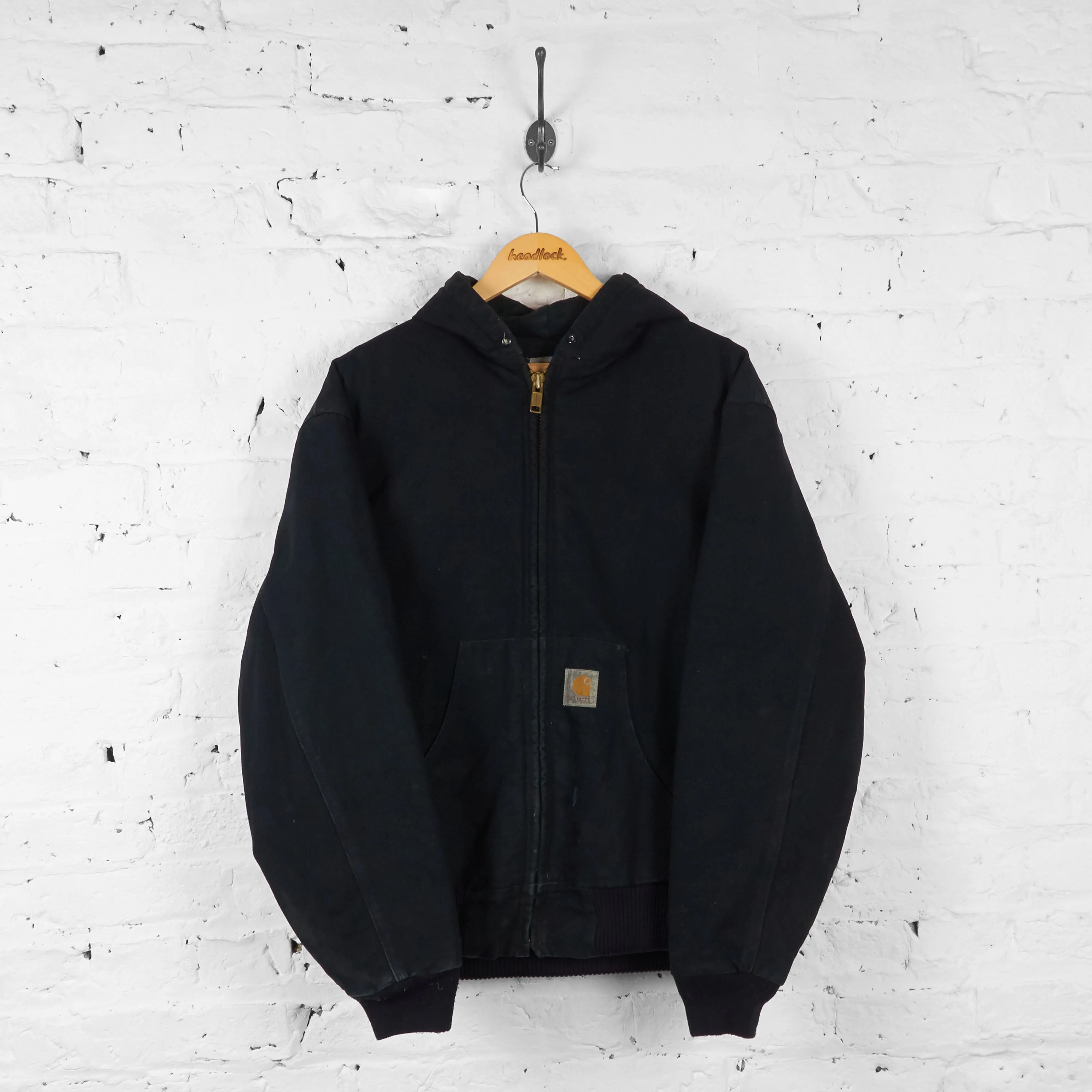 Carhartt Hooded Work Jacket - Black - XXL