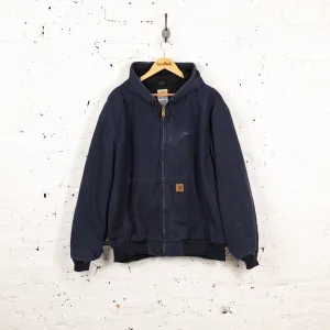 Carhartt Hooded Work Jacket - Blue - XXL