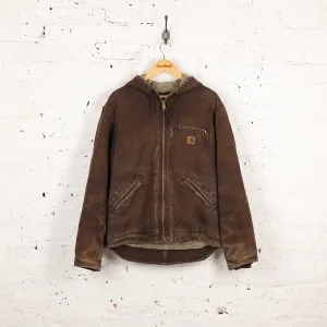 Carhartt Hooded Work Jacket - Brown - L
