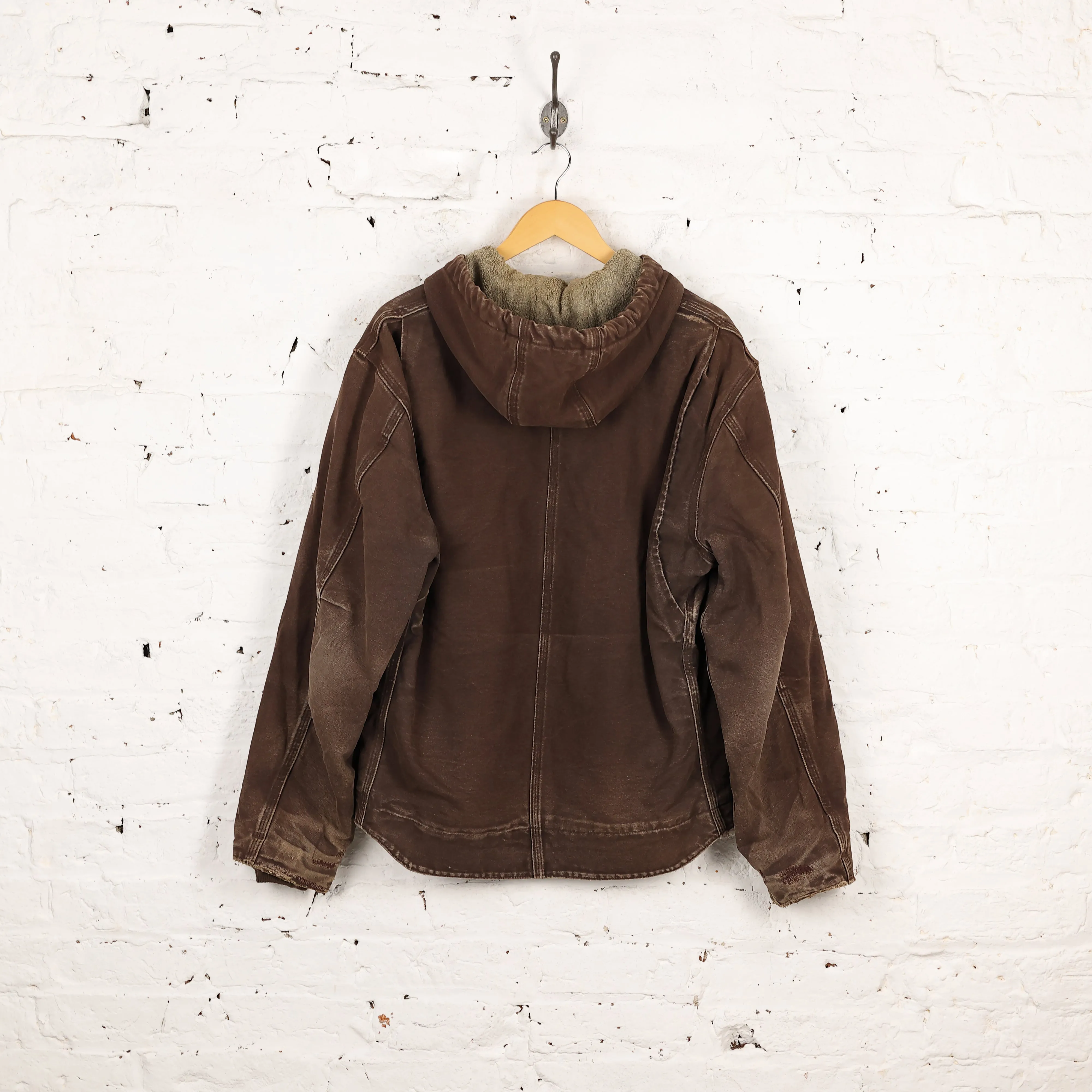 Carhartt Hooded Work Jacket - Brown - L
