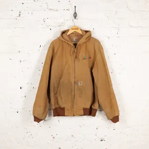 Carhartt Hooded Work Jacket - Brown - L
