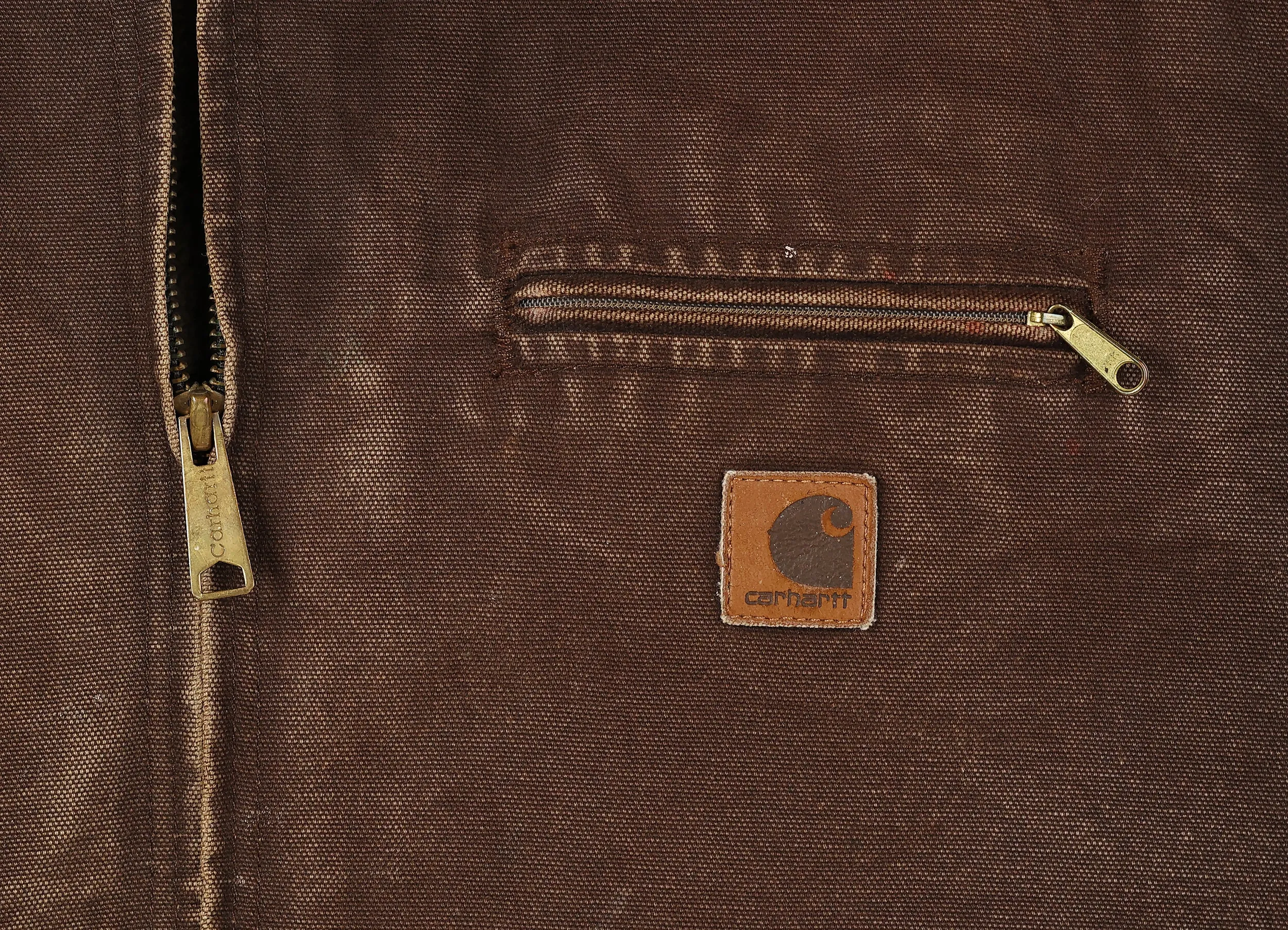 Carhartt Hooded Work Jacket - Brown - L