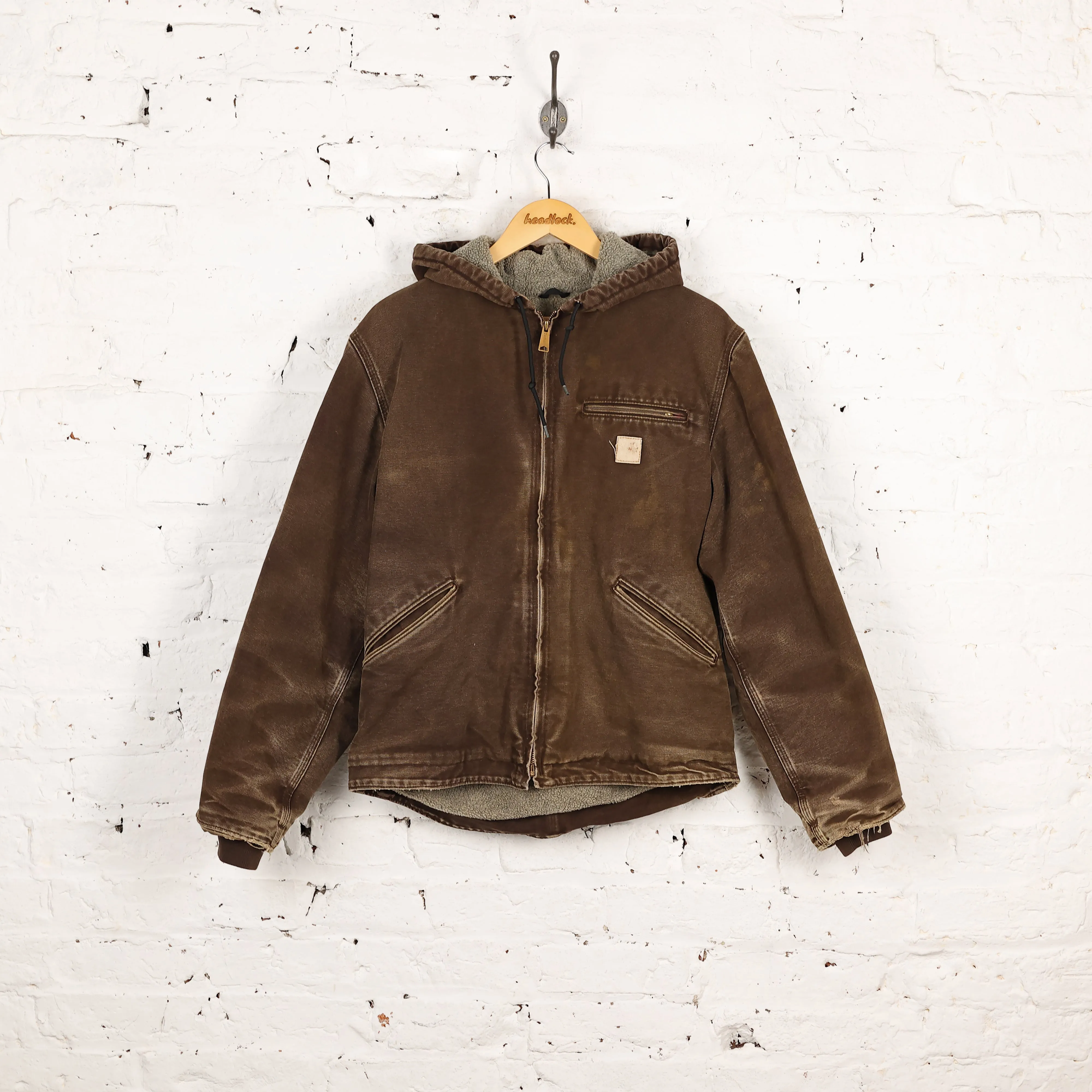 Carhartt Hooded Work Jacket - Brown - M