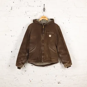 Carhartt Hooded Work Jacket - Brown - M