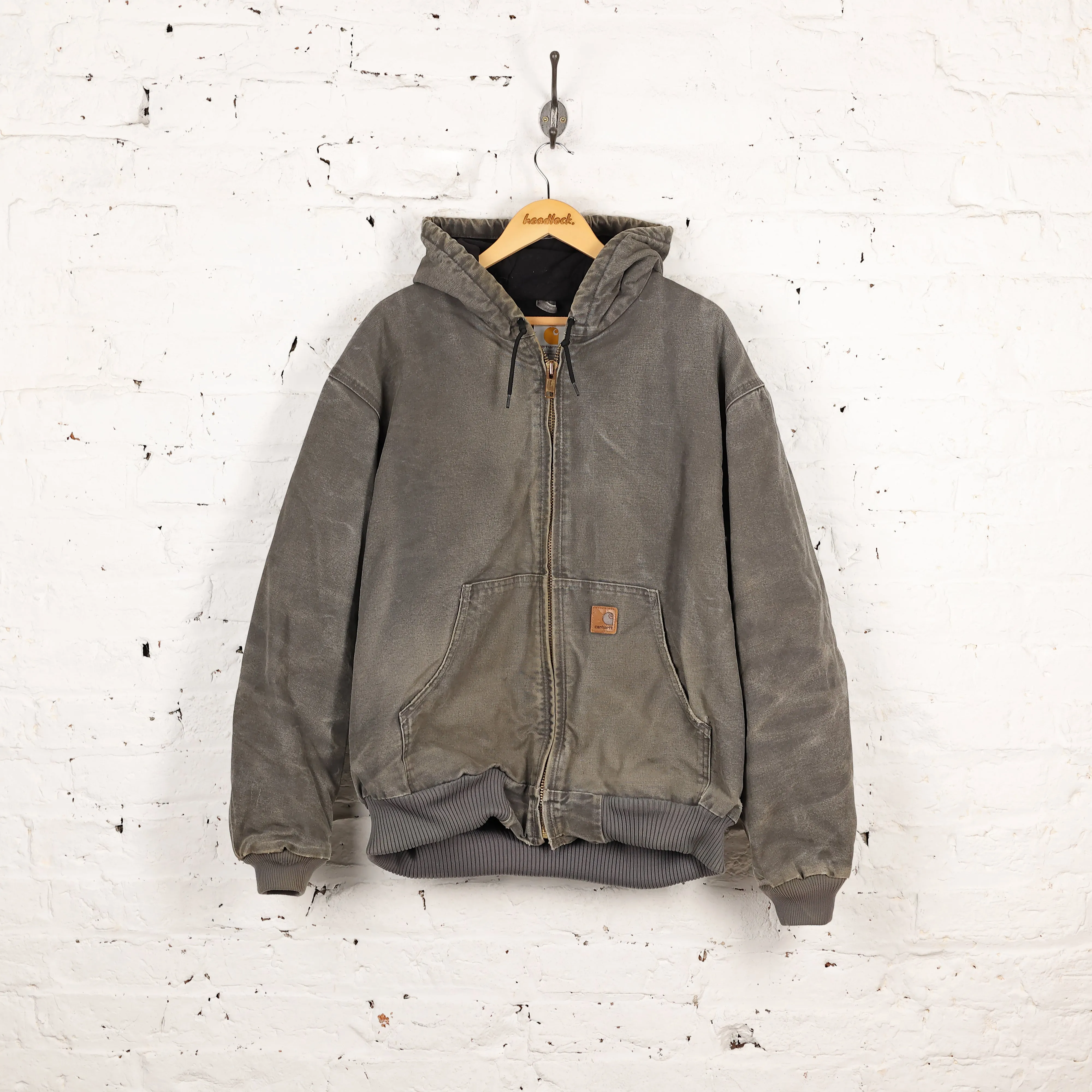 Carhartt Hooded Work Jacket - Green - XL