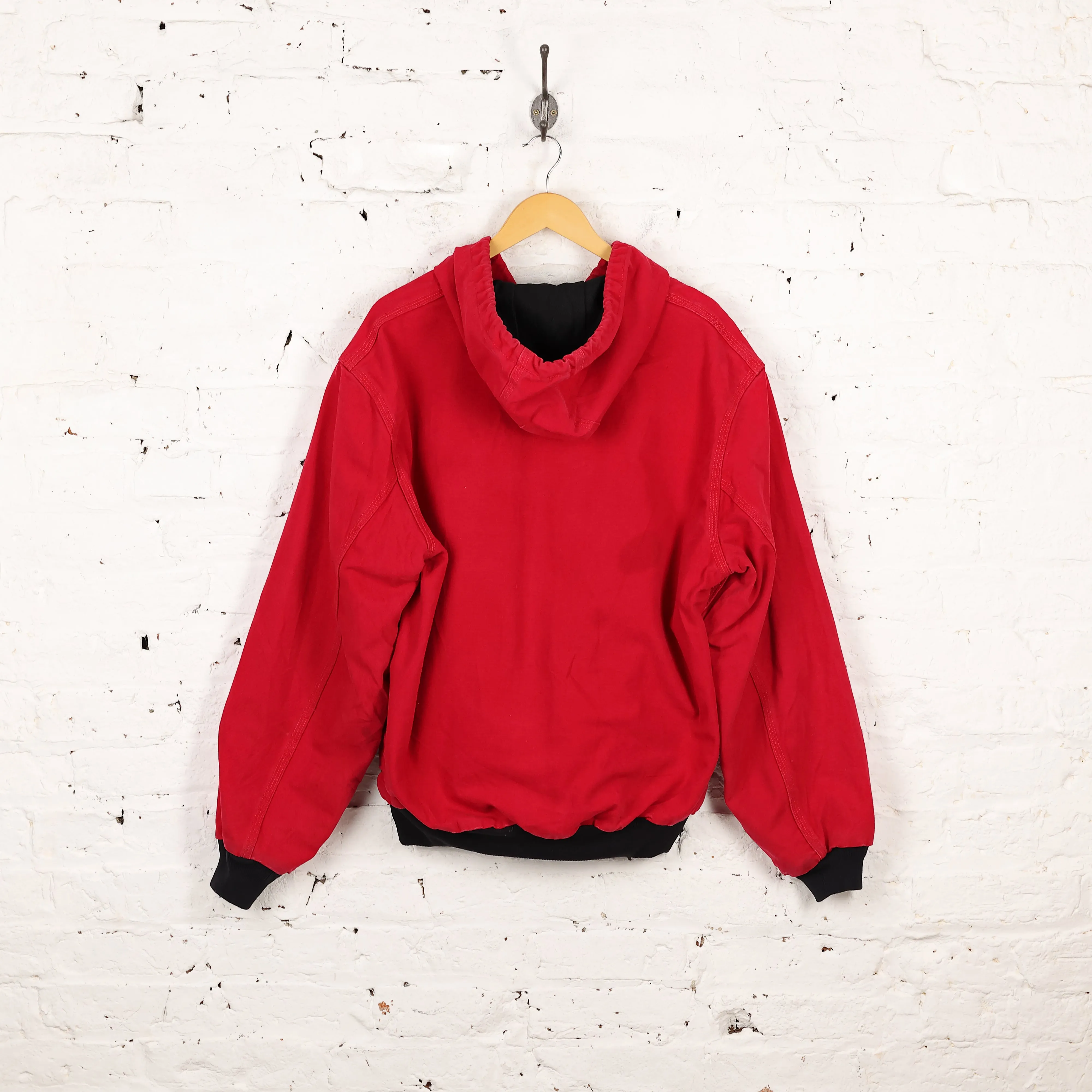 Carhartt Hooded Work Jacket - Red - L