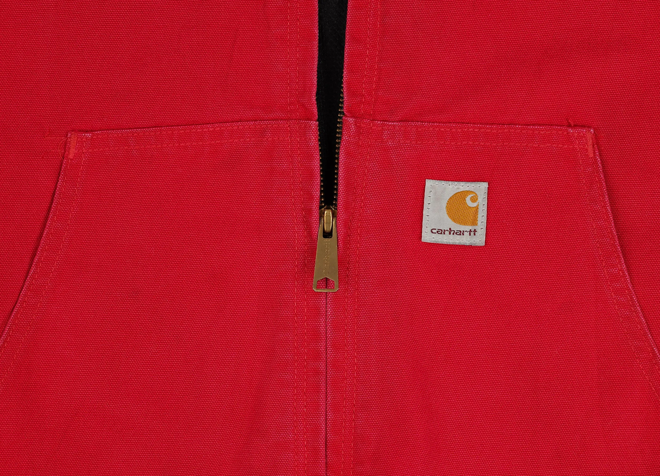 Carhartt Hooded Work Jacket - Red - L