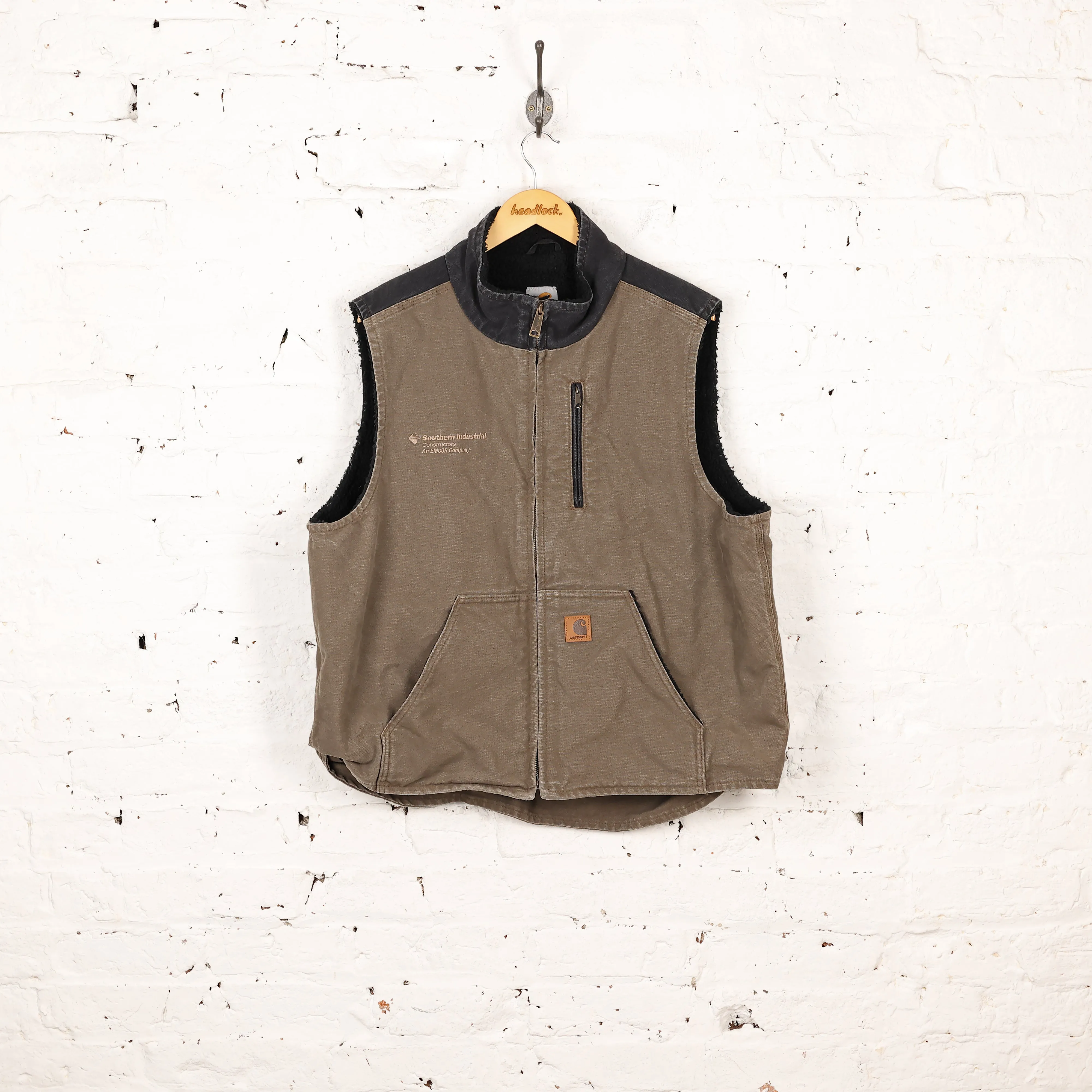 Carhartt Sleeveless Work Bodywarmer Jacket - Brown - XL