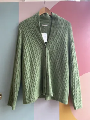 Cashmere Cable Knit Cardigan