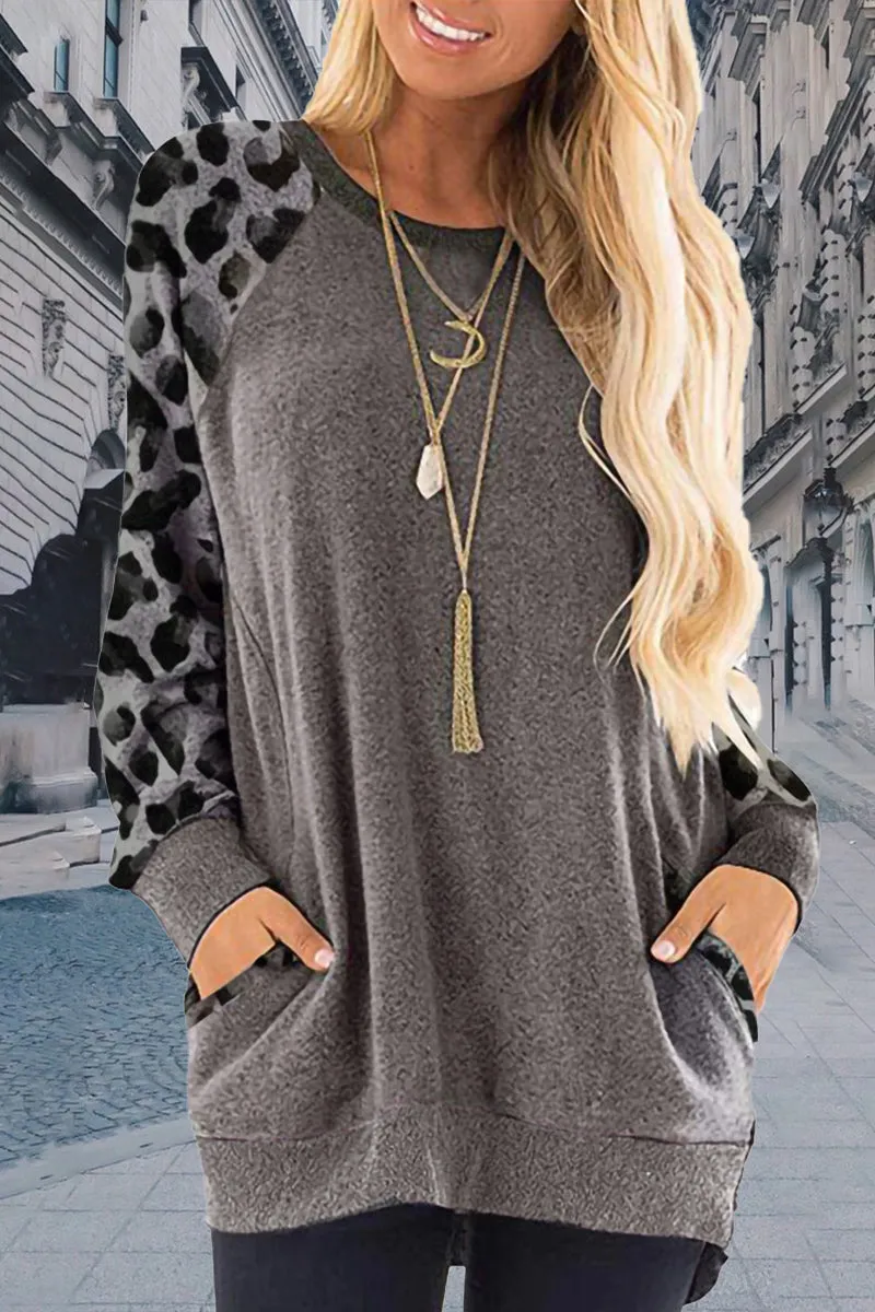 Casual Elegant Solid Contrast O Neck Hoodies(11 Colors)